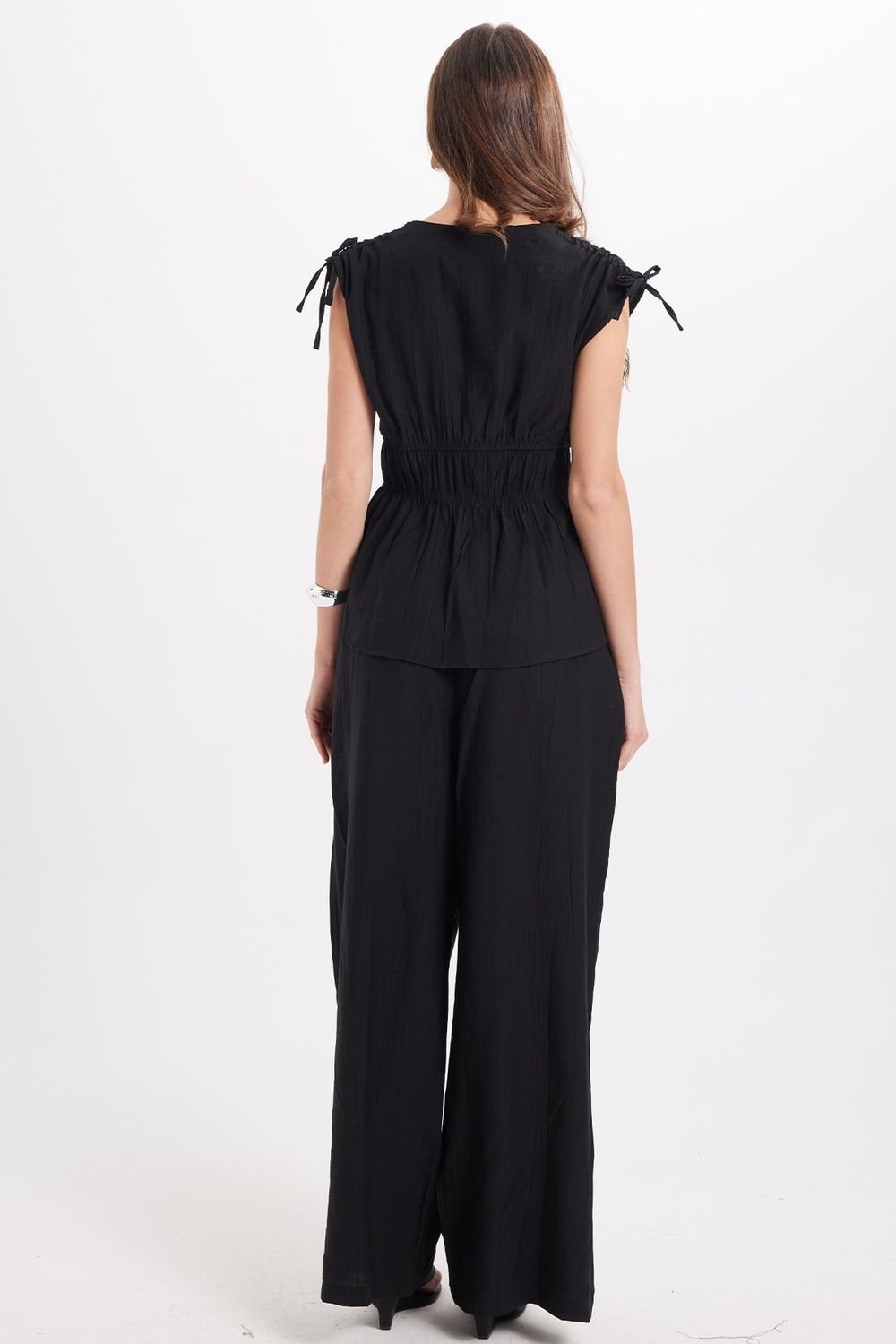 KADIN BELİ  LASTİKLİ  ENT-9345  PANTOLON BLUZ TAKIM