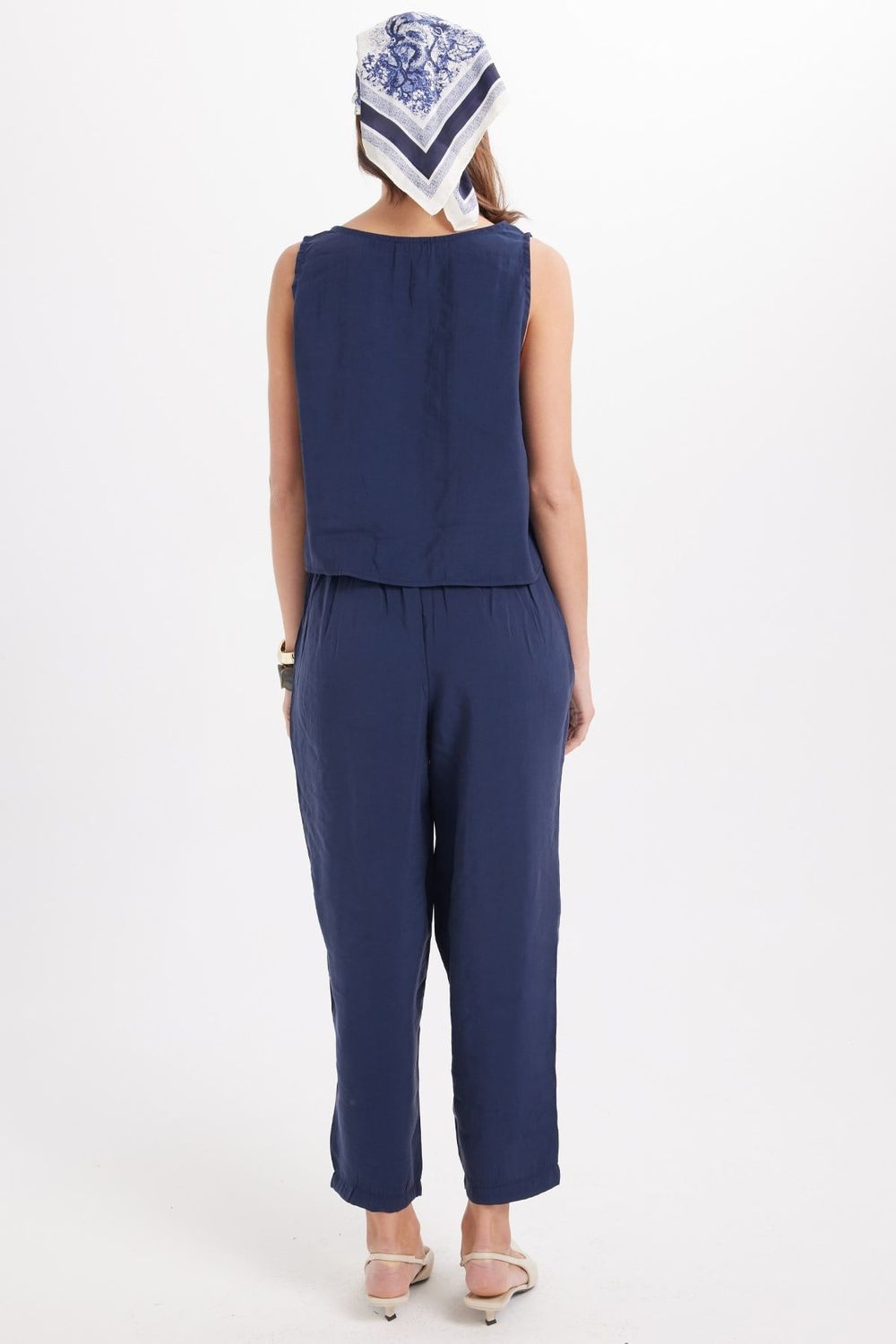 KADIN BELİ  LASTİKLİ  CMH-3089  PANTOLON BLUZ TAKIM