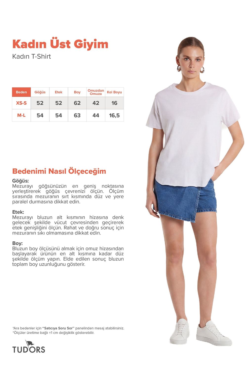 Kadın Relax Fit Modal Kumaş Basic Bisiklet Yaka Beyaz Tişört