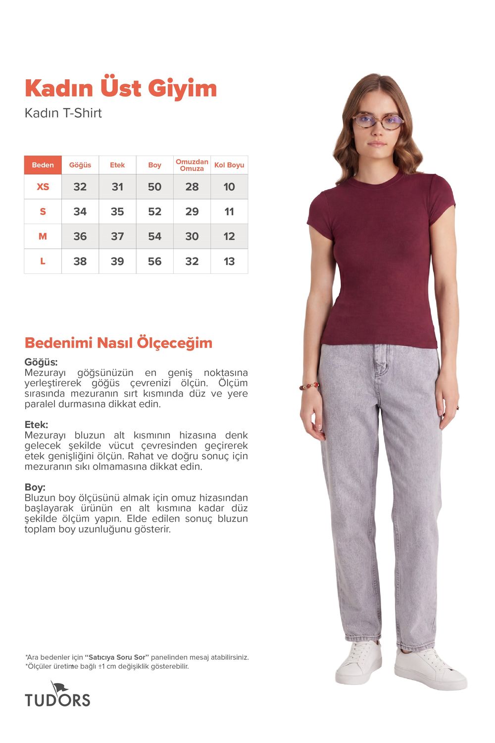Kadın Regular Fit Klasik Kesim Bisiklet Yaka Viskon Kumaş Ultra Soft Bordo Tişört