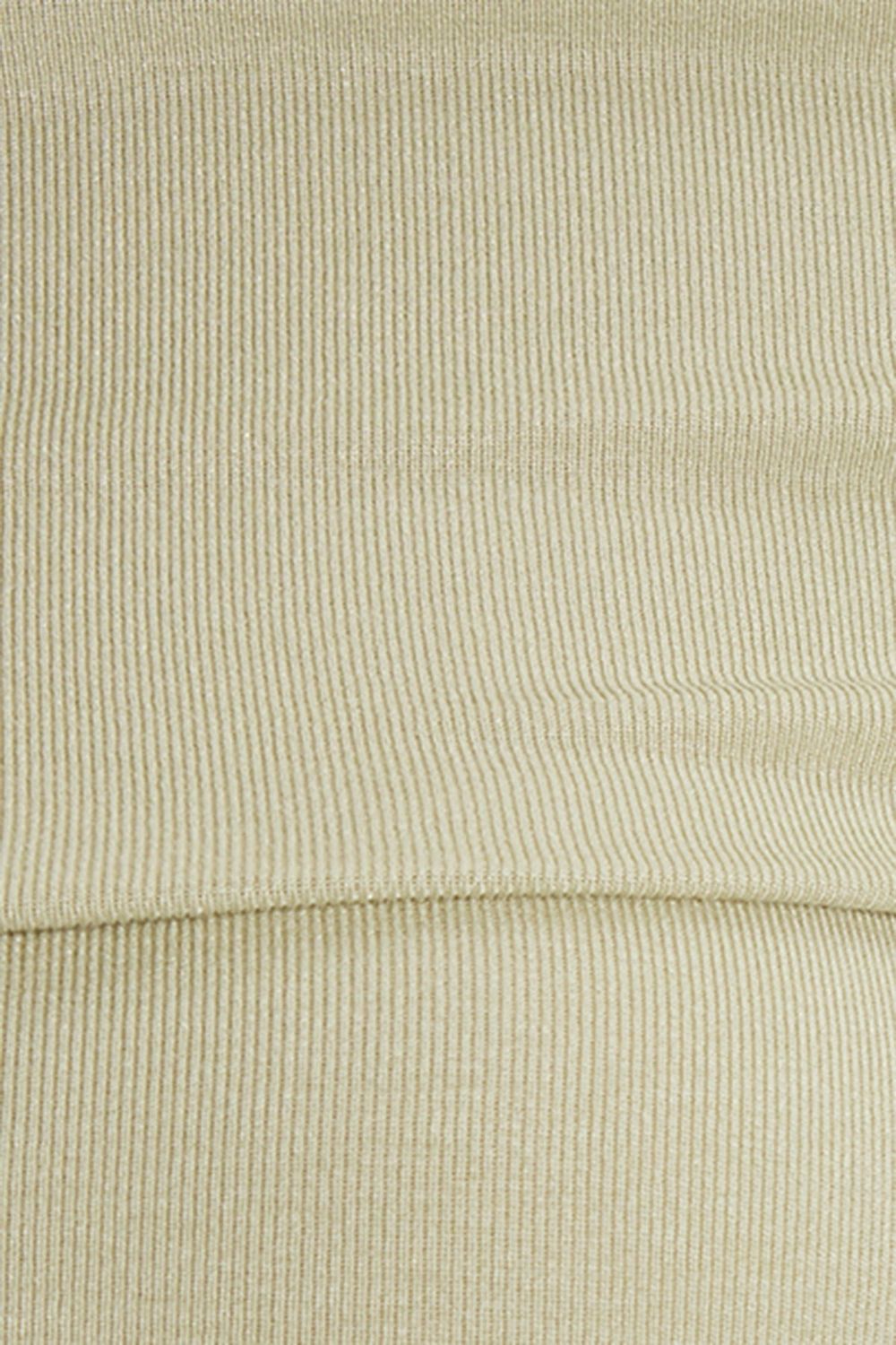 Kadın Slim Fit Dar Kesim Pamuklu Kayık Yaka Kısa Kollu Likralı Yeşil Bluz