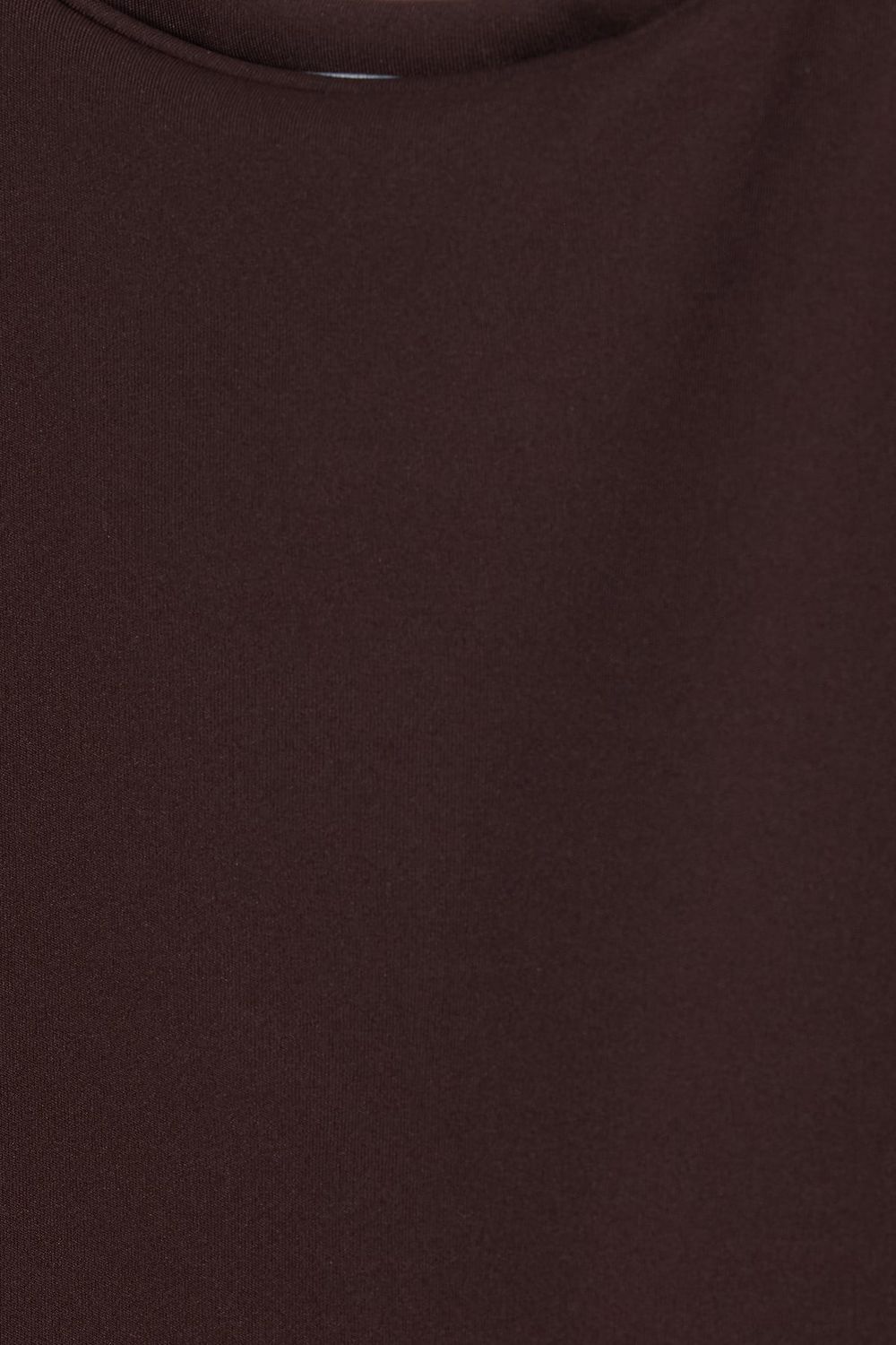 Kadın Slim Fit Dar Kesim Askılı Kare Yaka Sırtı Açık Sandy Kumaş Çıtçıtlı Kahverengi Body