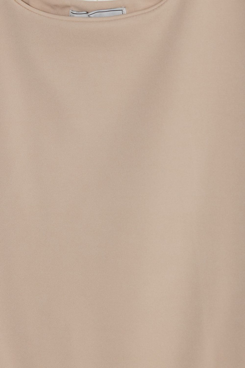 Kadın Slim Fit Dar Kesim Askılı Kare Yaka Sırtı Açık Sandy Kumaş Çıtçıtlı Bej Body