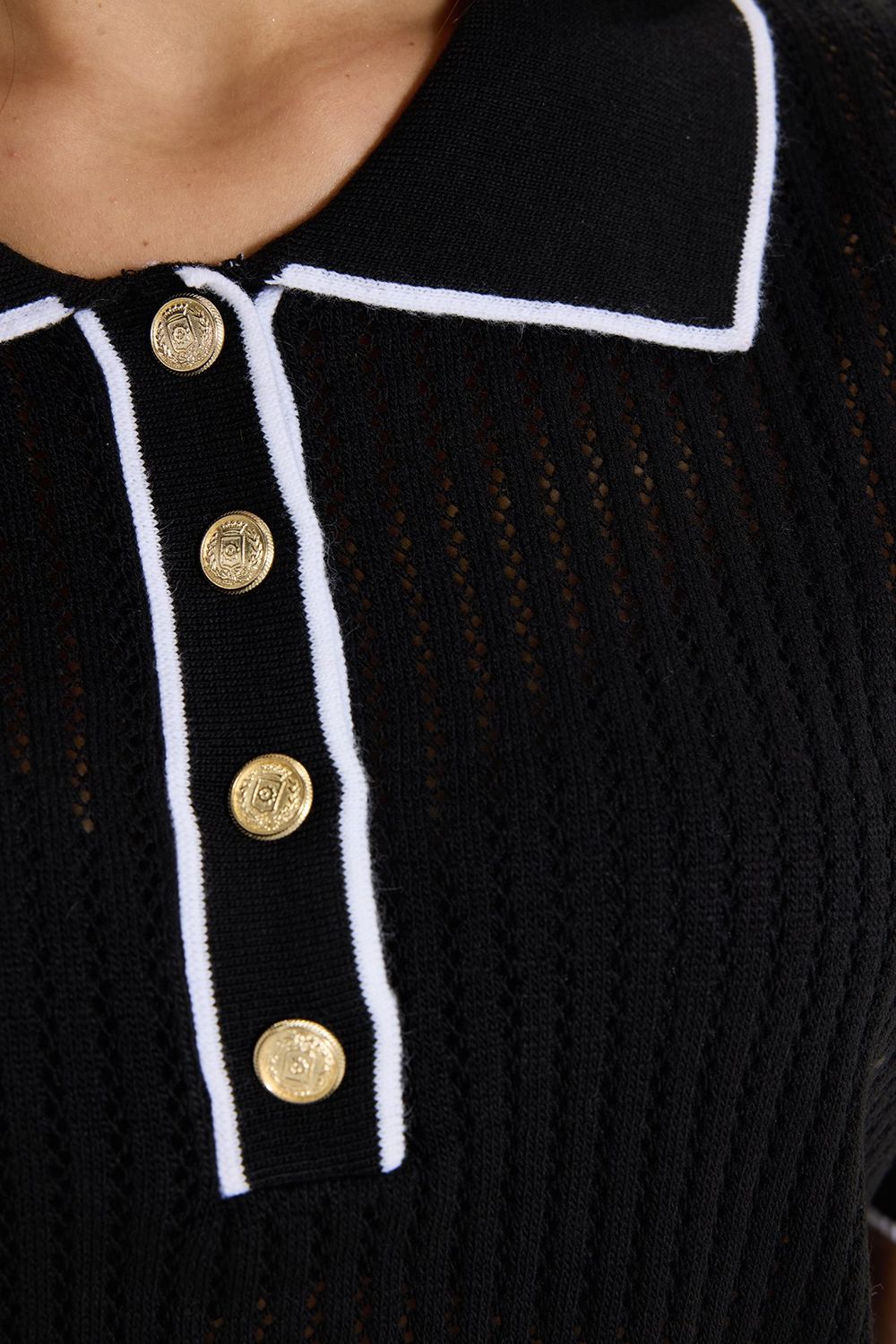 KADIN KONTRAST YAKA TRIKO VLM HN-107 POLO TSHIRT