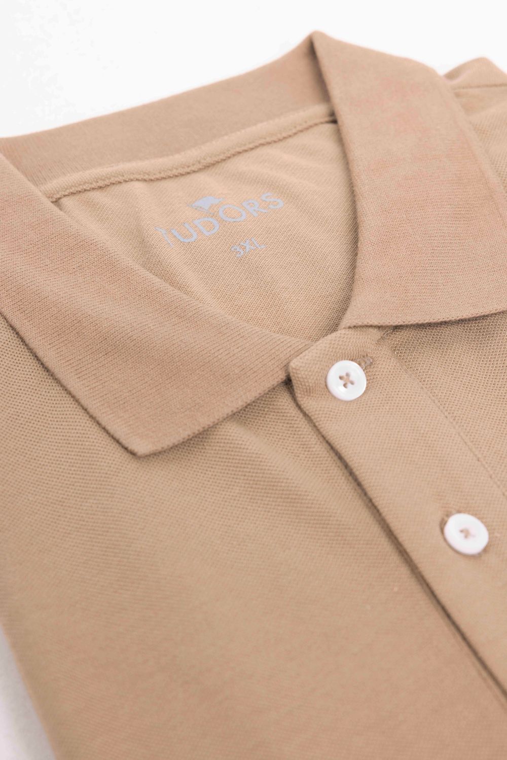 Erkek Slim Fit Dar Kesim %100 Pamuk Düz Pike Kahverengi Polo Yaka Tişört