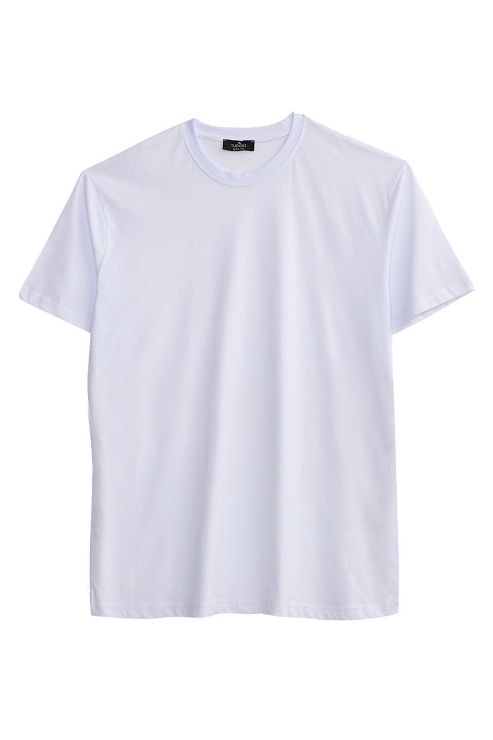 BIG SIZE  SHORT SLV PLAIN CREW NECK T-SHIRT