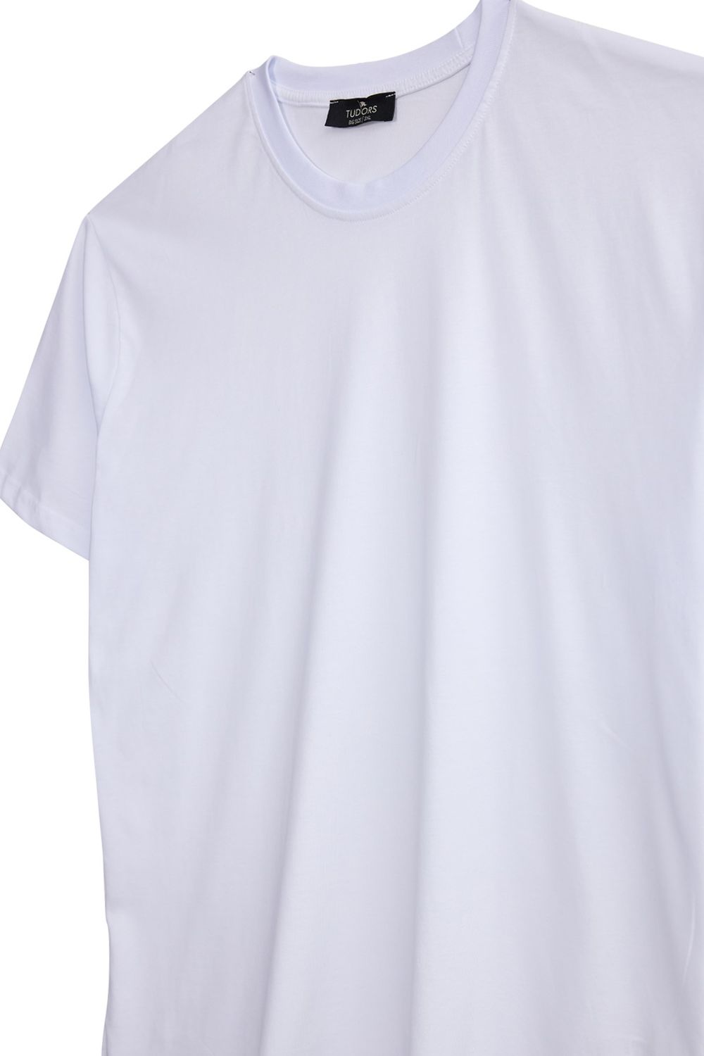 BIG SIZE  SHORT SLV PLAIN CREW NECK T-SHIRT