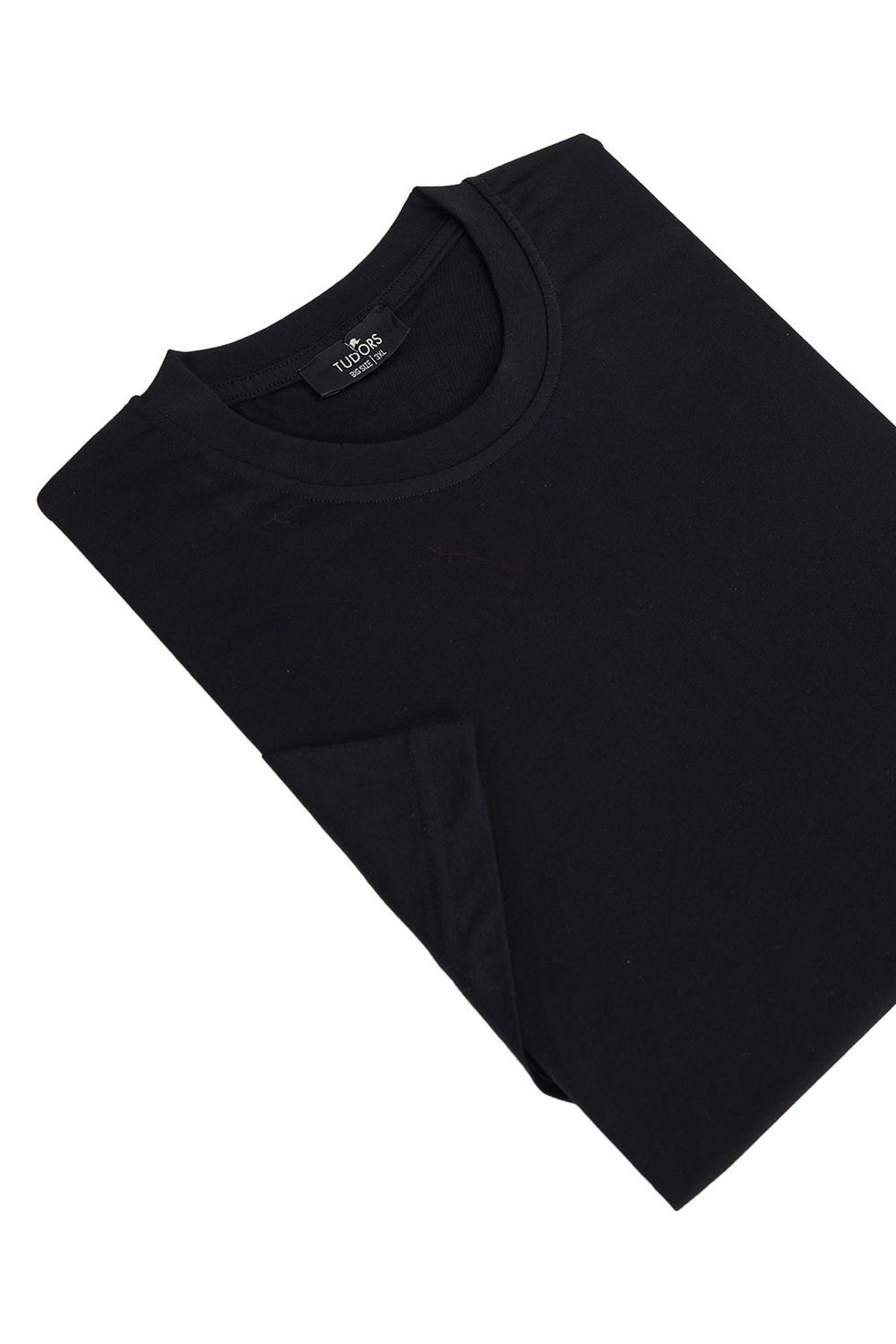 BIG SIZE  SHORT SLV PLAIN CREW NECK T-SHIRT