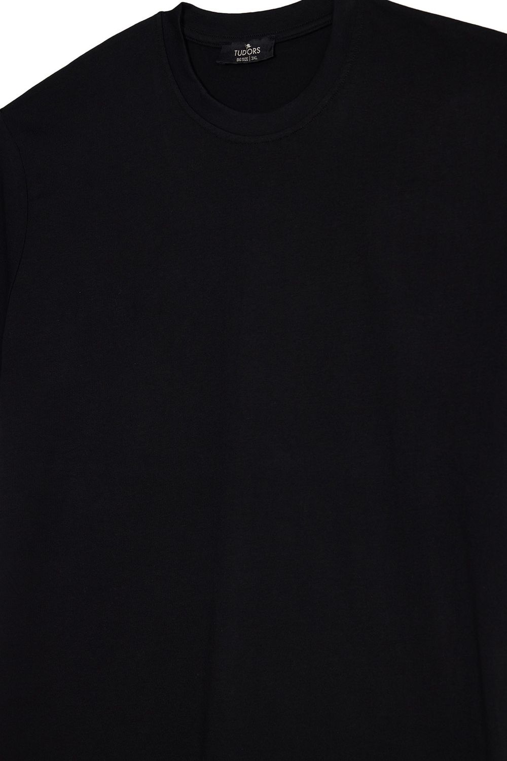 BIG SIZE  SHORT SLV PLAIN CREW NECK T-SHIRT