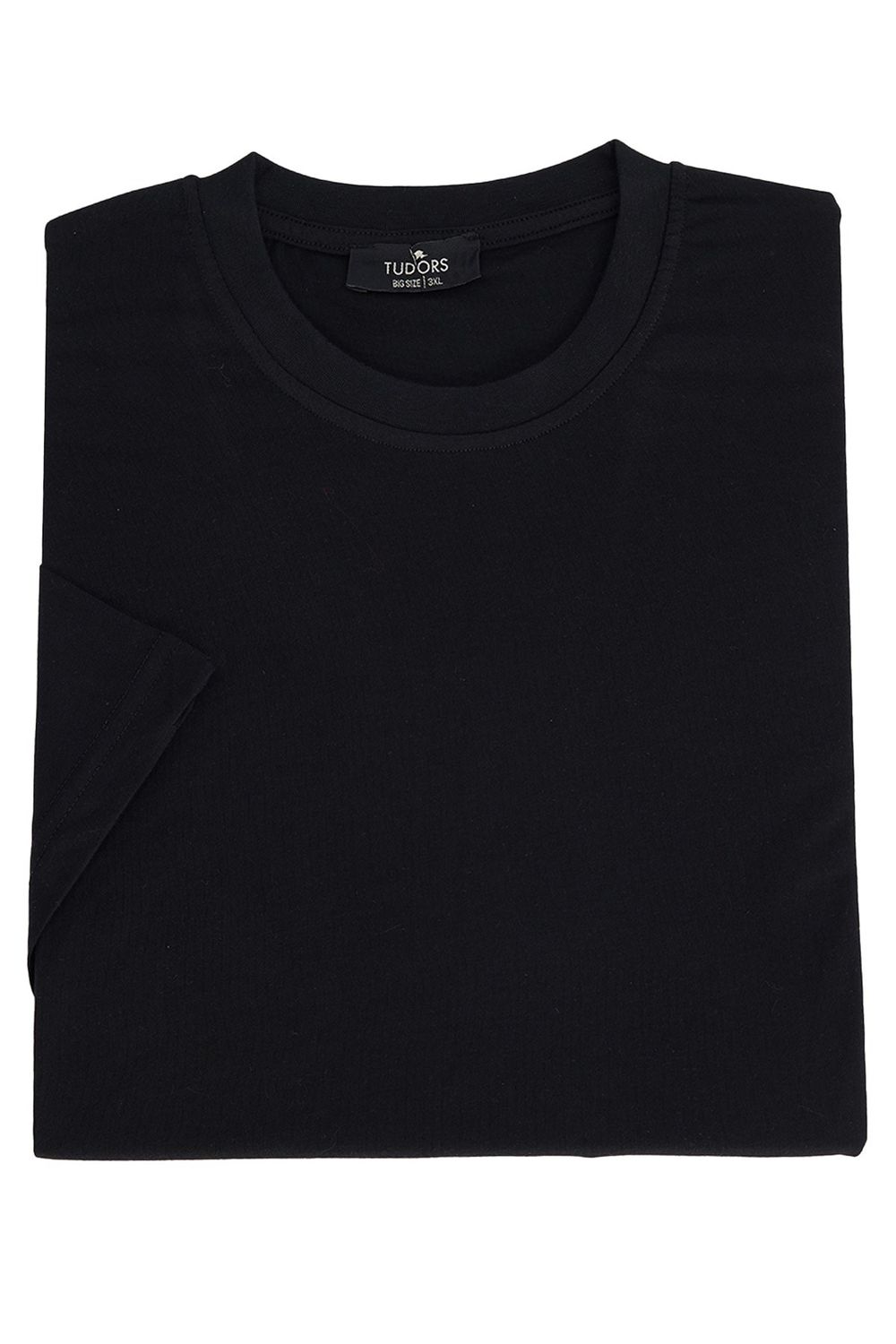 BIG SIZE  SHORT SLV PLAIN CREW NECK T-SHIRT