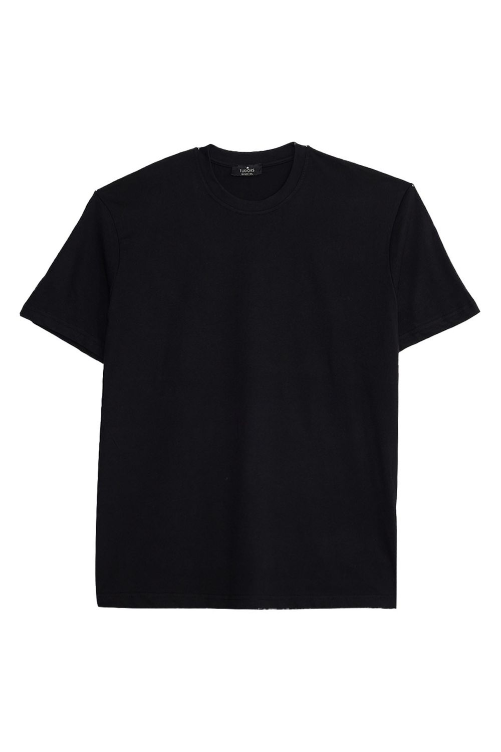 BIG SIZE  SHORT SLV PLAIN CREW NECK T-SHIRT