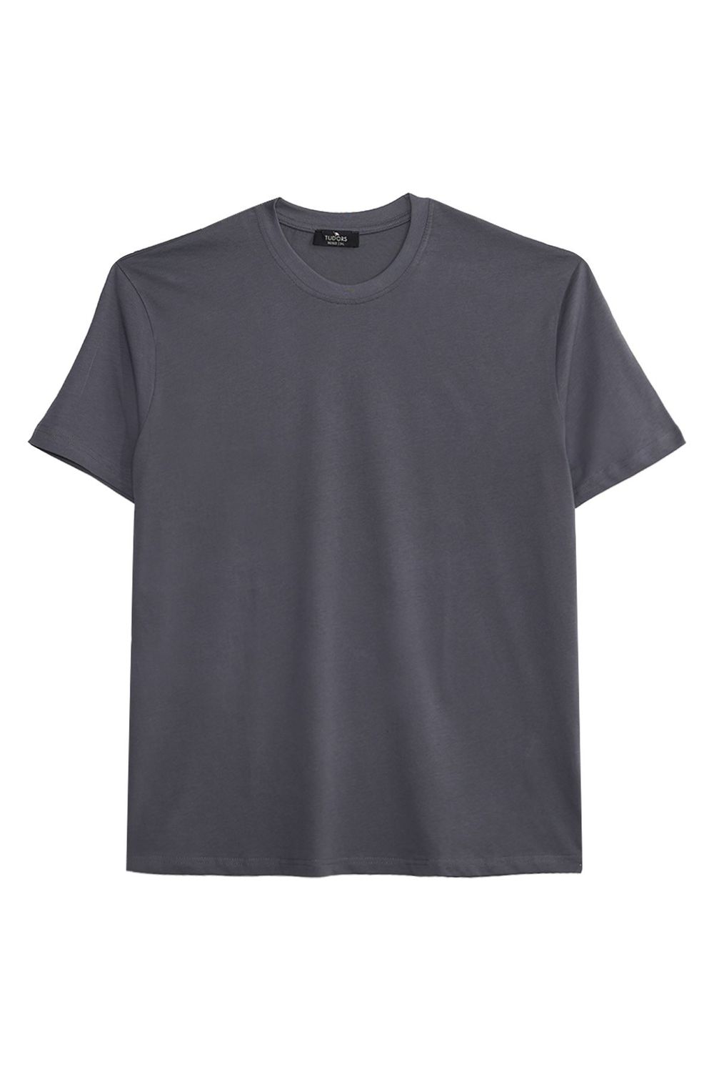 BIG SIZE  SHORT SLV PLAIN CREW NECK T-SHIRT