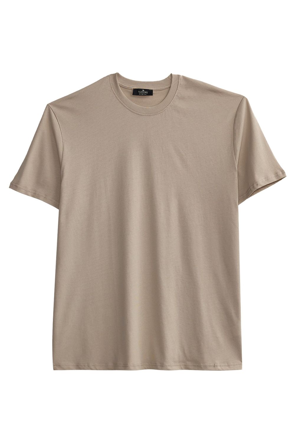 BIG SIZE  SHORT SLV PLAIN CREW NECK T-SHIRT