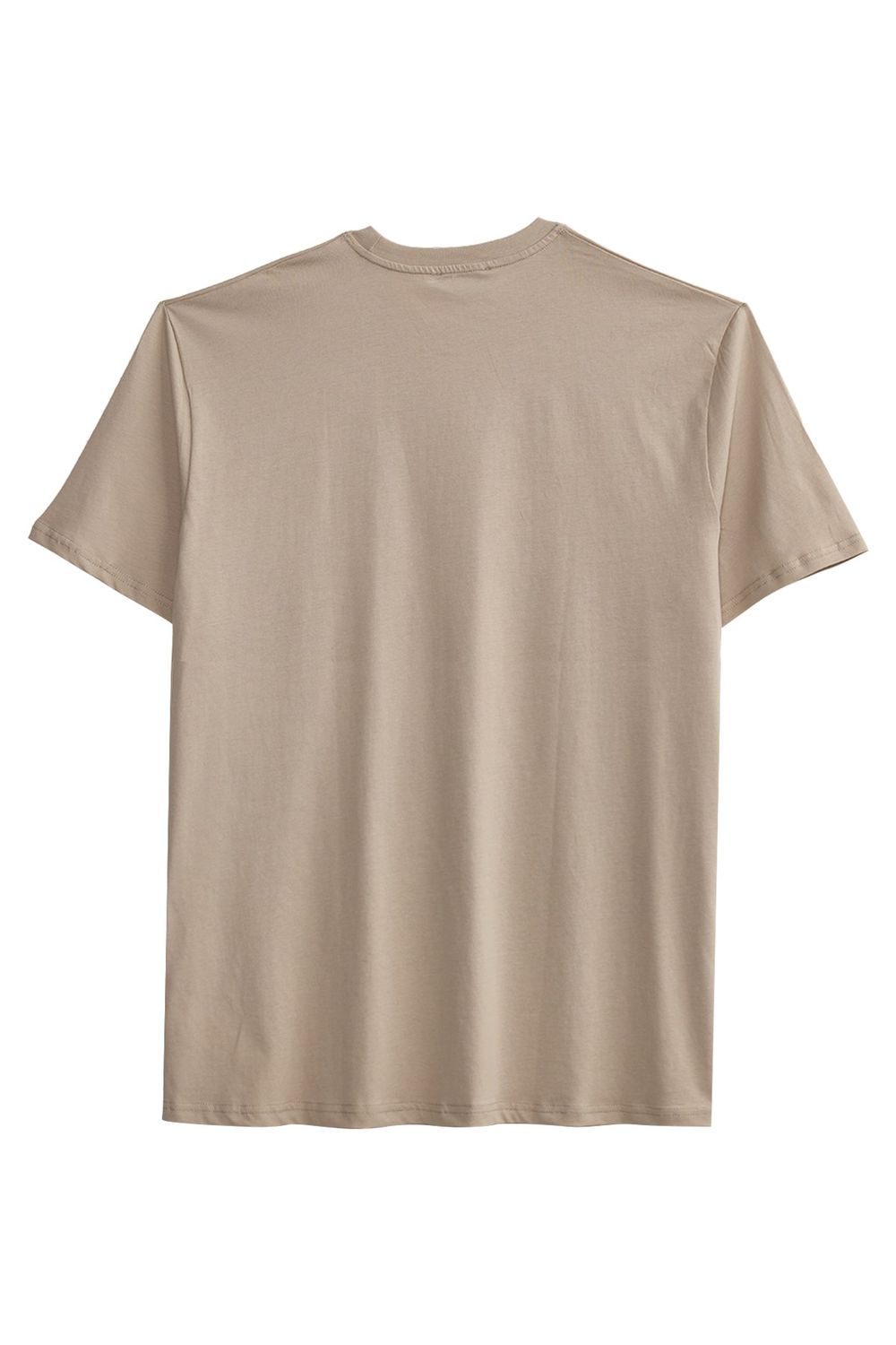 BIG SIZE  SHORT SLV PLAIN CREW NECK T-SHIRT