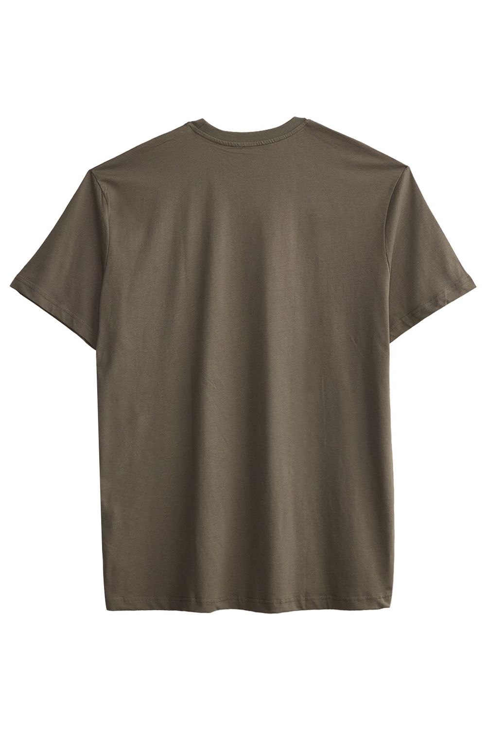 BIG SIZE  SHORT SLV PLAIN CREW NECK T-SHIRT