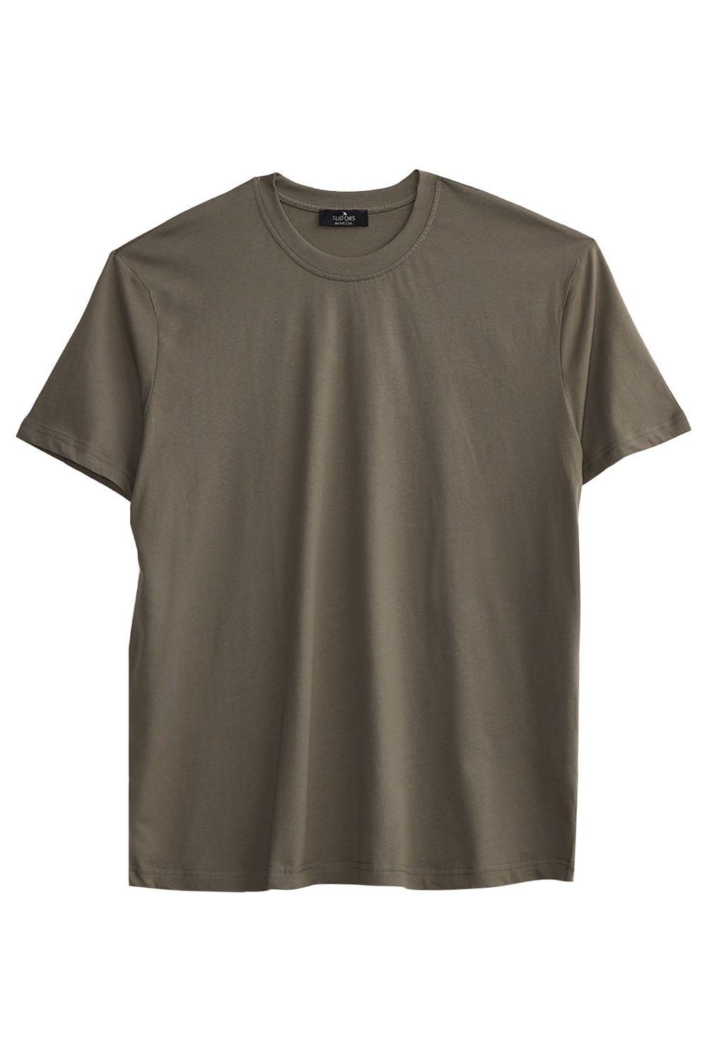 BIG SIZE  SHORT SLV PLAIN CREW NECK T-SHIRT