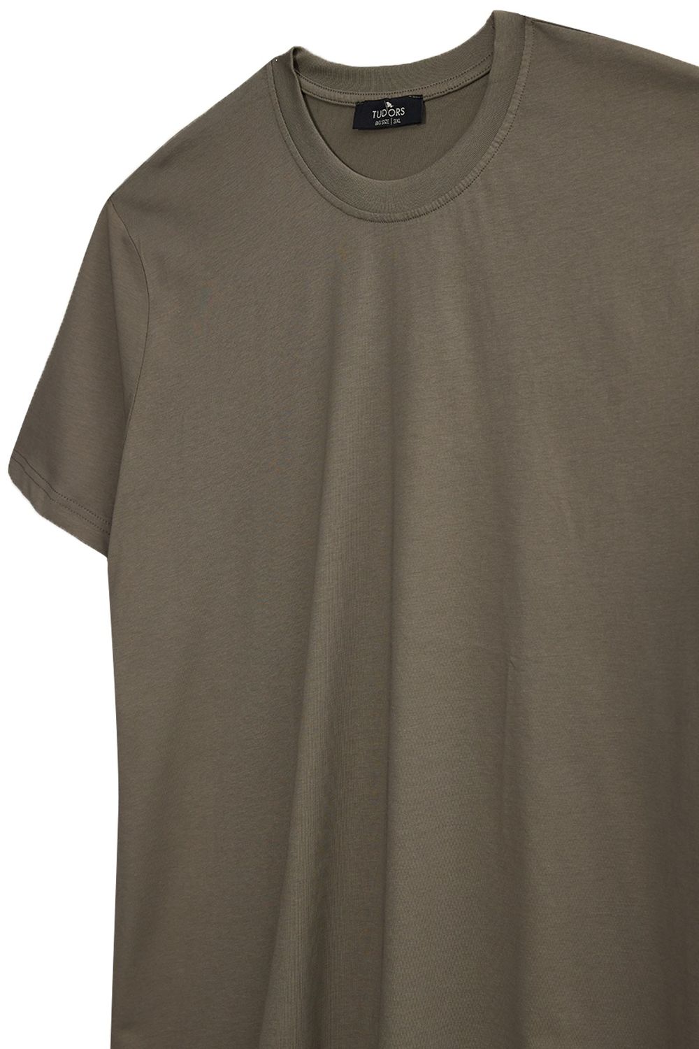 BIG SIZE  SHORT SLV PLAIN CREW NECK T-SHIRT