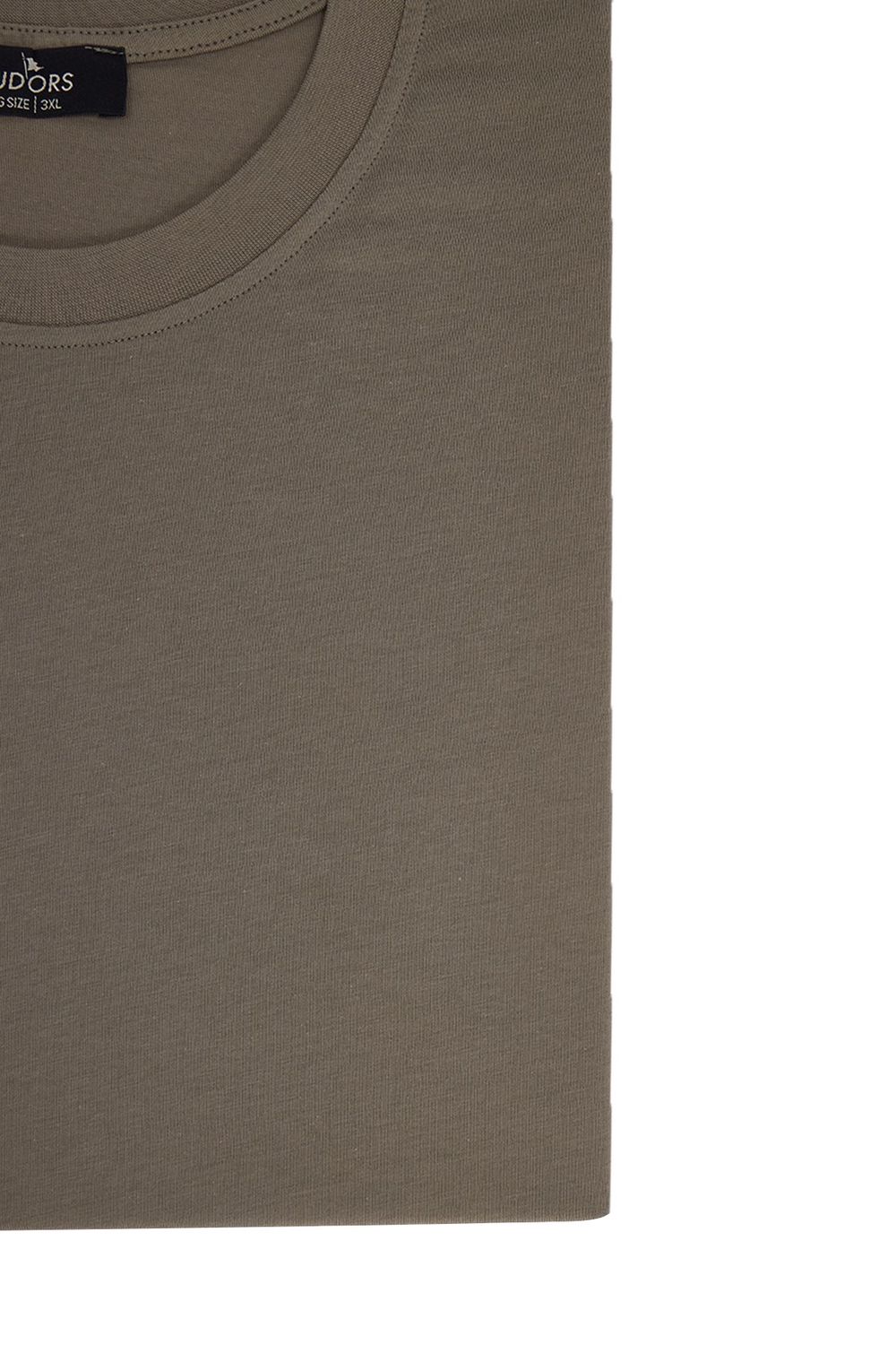 BIG SIZE  SHORT SLV PLAIN CREW NECK T-SHIRT