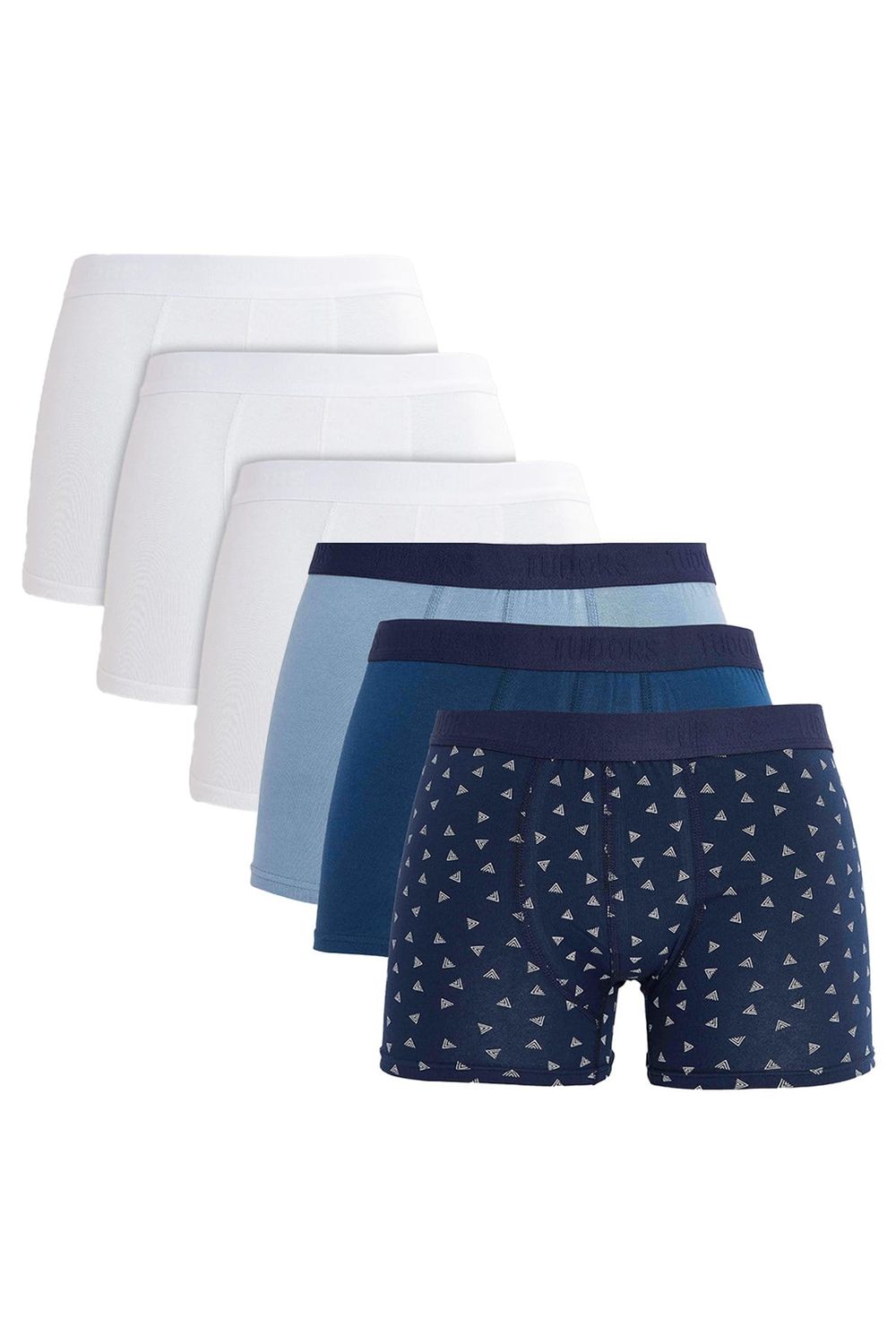 Erkek 6'lı Pamuklu Likralı Esnek Kumaş Premium Seri Boxer