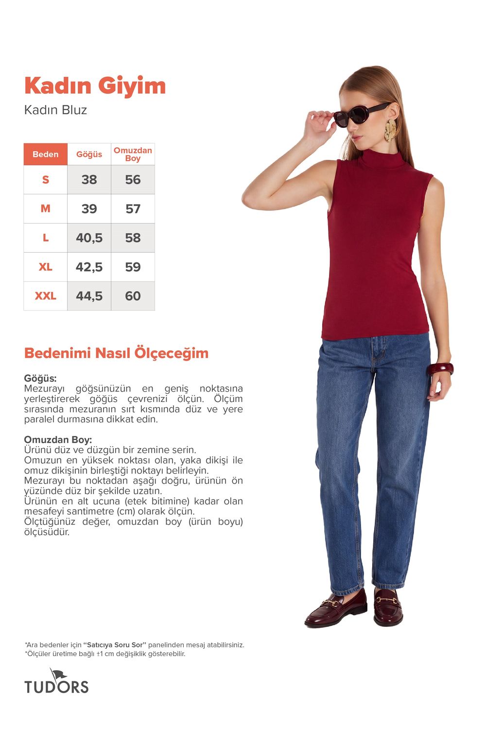 Kadın Regular Fit Klasik Kesim Viskon Kumaş Balıkçı Yaka Sıfır Kol Bordo Bluz
