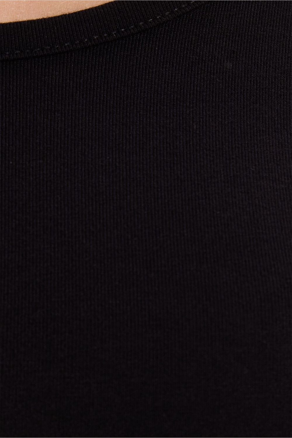 Kadın Slim Fit Dar Kesim Uzun Kollu Viskon Siyah Bluz