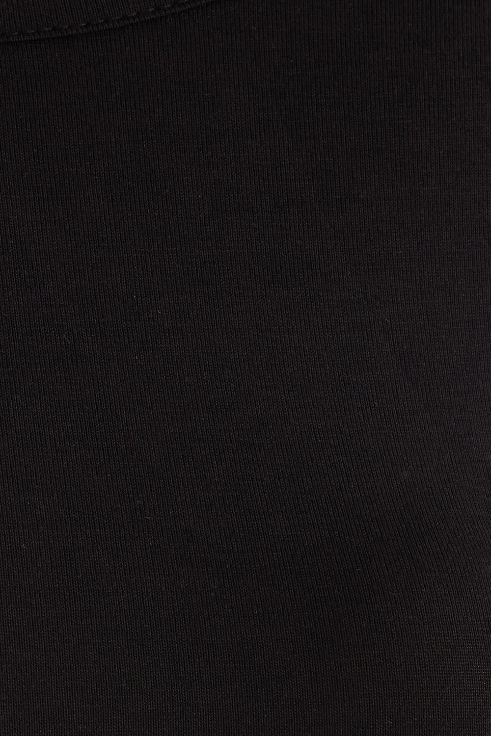 Kadın Slim Fit Dar Kesim Uzun Kollu Viskon Siyah Bluz
