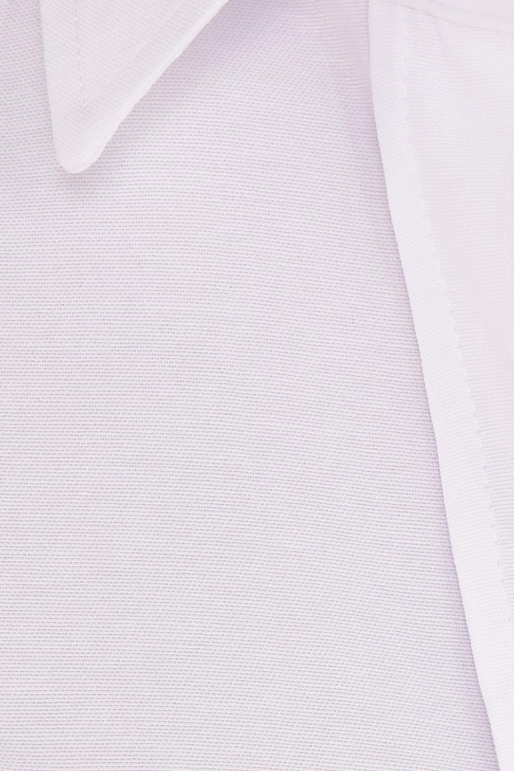 Kadın Slim Fit Dar Kesim Uzun Kollu Pamuklu Vücuda Oturan Dokulu Beyaz Basic Gömlek