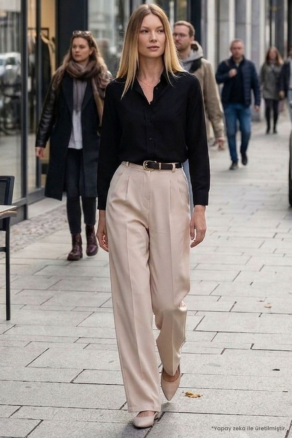 Kadın Slim Fit Dar Kesim Uzun Kollu Pamuklu Vücuda Oturan Dokulu Siyah Basic Gömlek