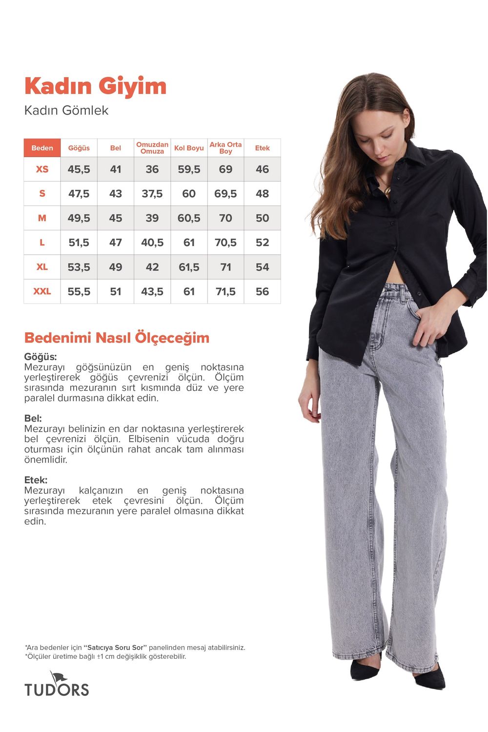 Kadın Slim Fit Dar Kesim Vücuda Oturan Uzun Kollu Siyah Basic Gömlek
