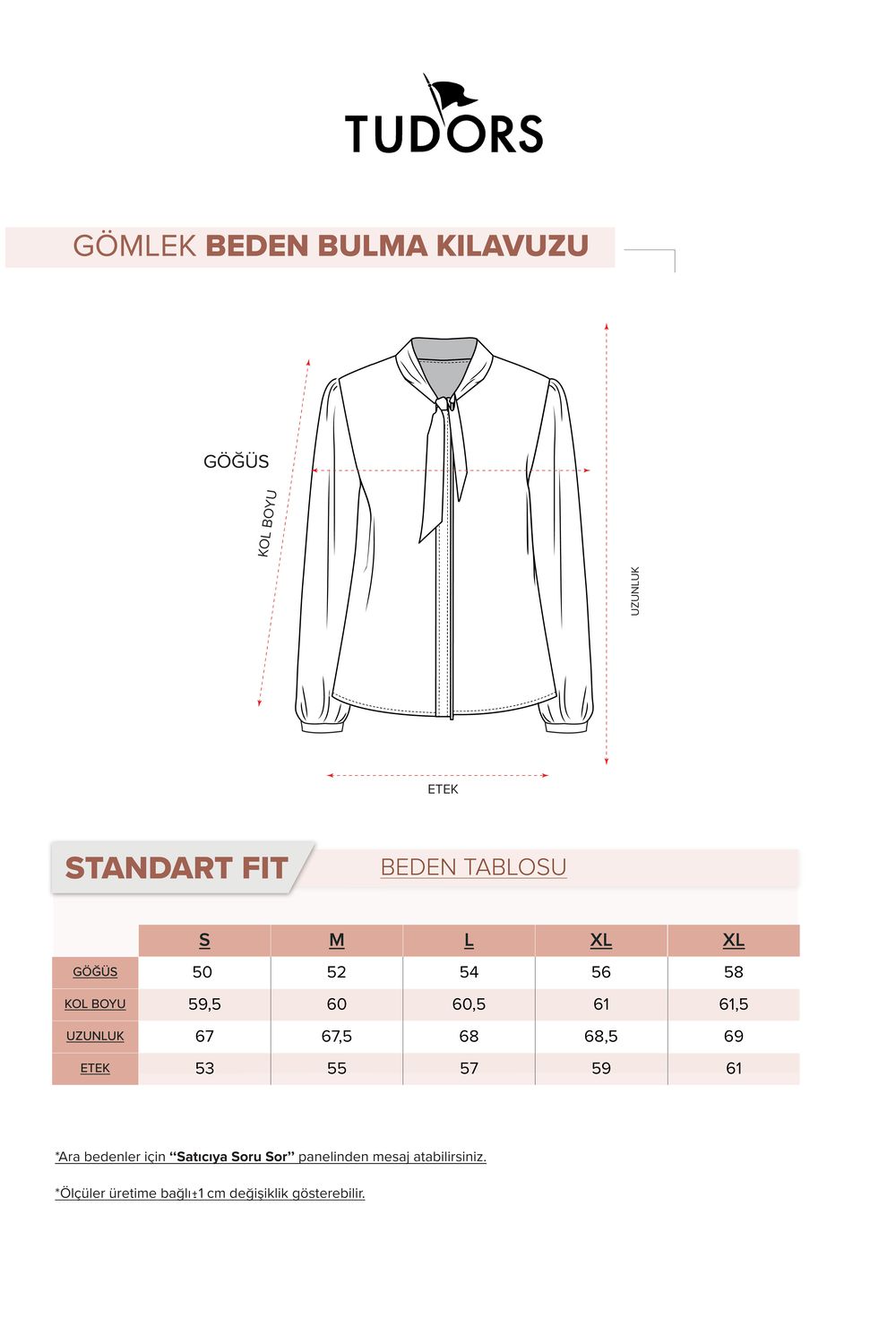Kadın Standart Fit Normal Kesim Fiyonklu Siyah Gömlek