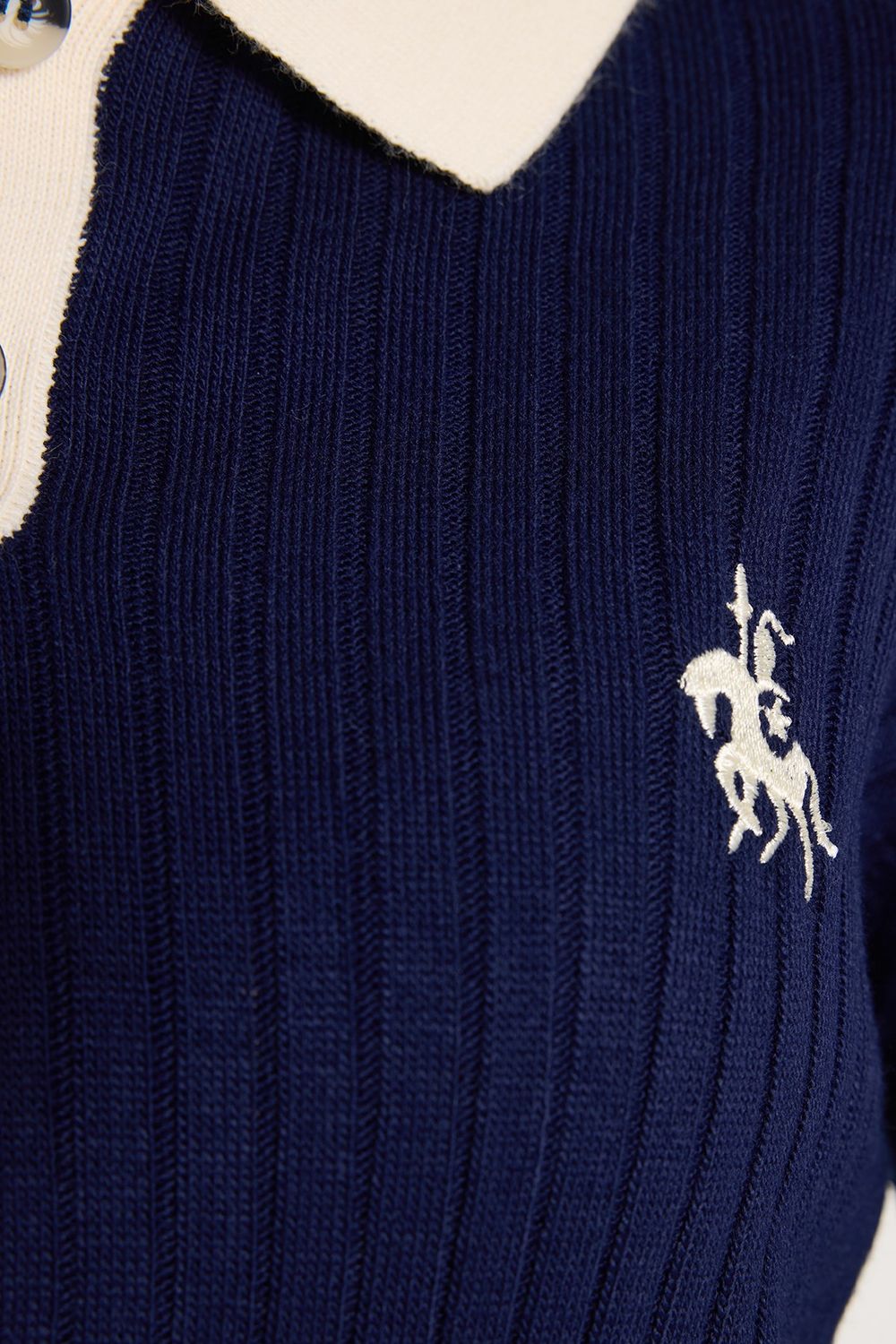 KADIN  POLO YAKA NAKIŞLI  MSF-1482  KAZAK