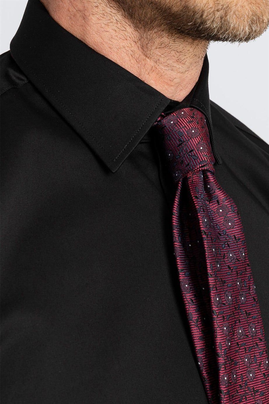 CLASSIC FIT LONG SLV COTTON SATIN   GÖMLEK EXCLUSIVE - PLAIN