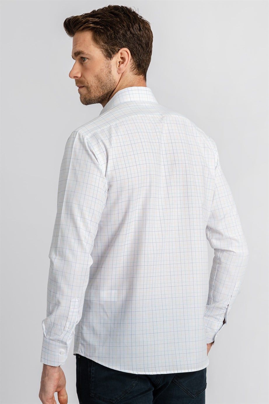 CLASSIC FIT LONG SLV STRIPE 81/1   GÖMLEK CLASSIC FIT FORMAL - TEXTURE
