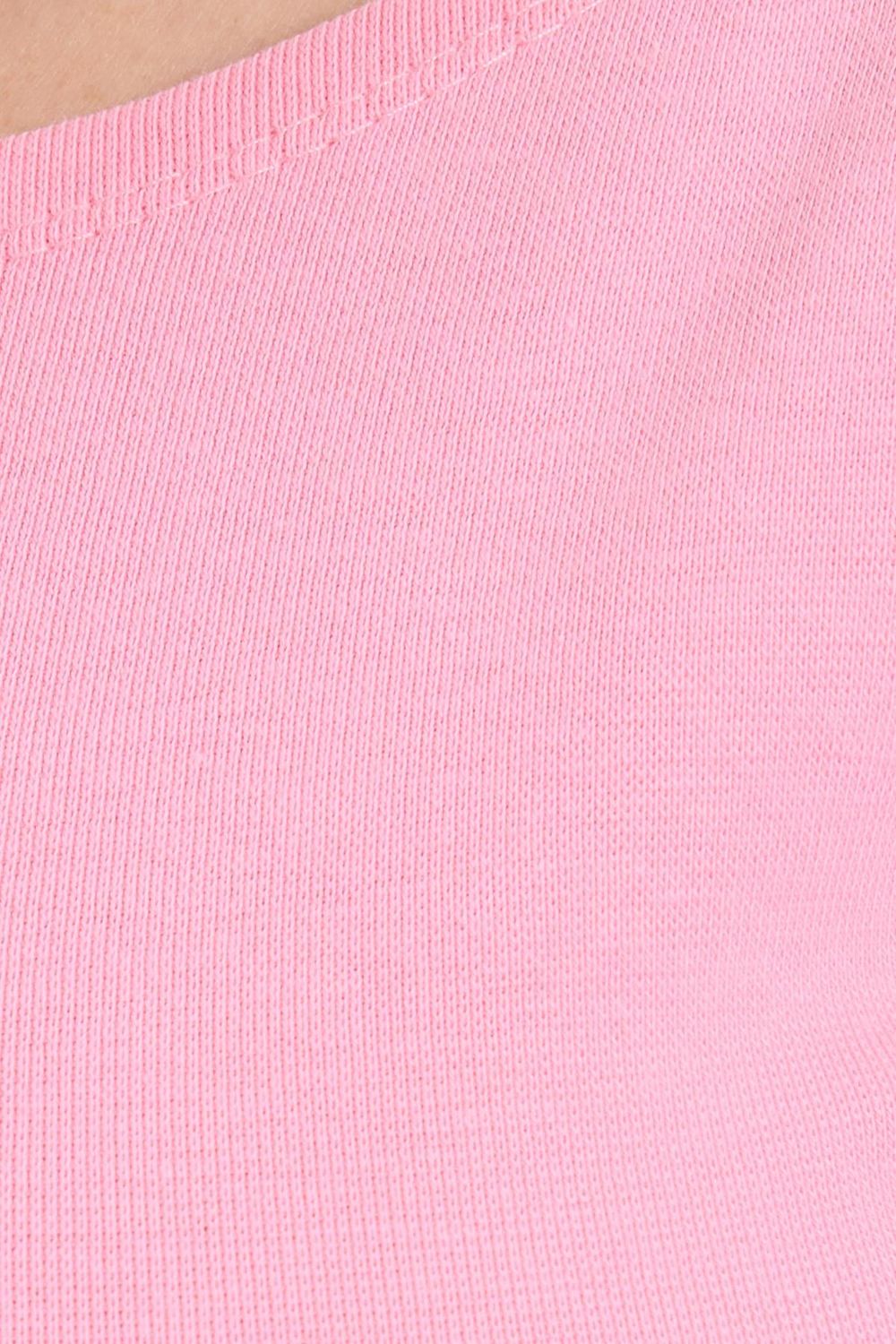 Kadın Slim Fit Dar Kesim Pamuklu Modal Kumaş Uzun Kollu Kayık Yaka Pembe Bluz