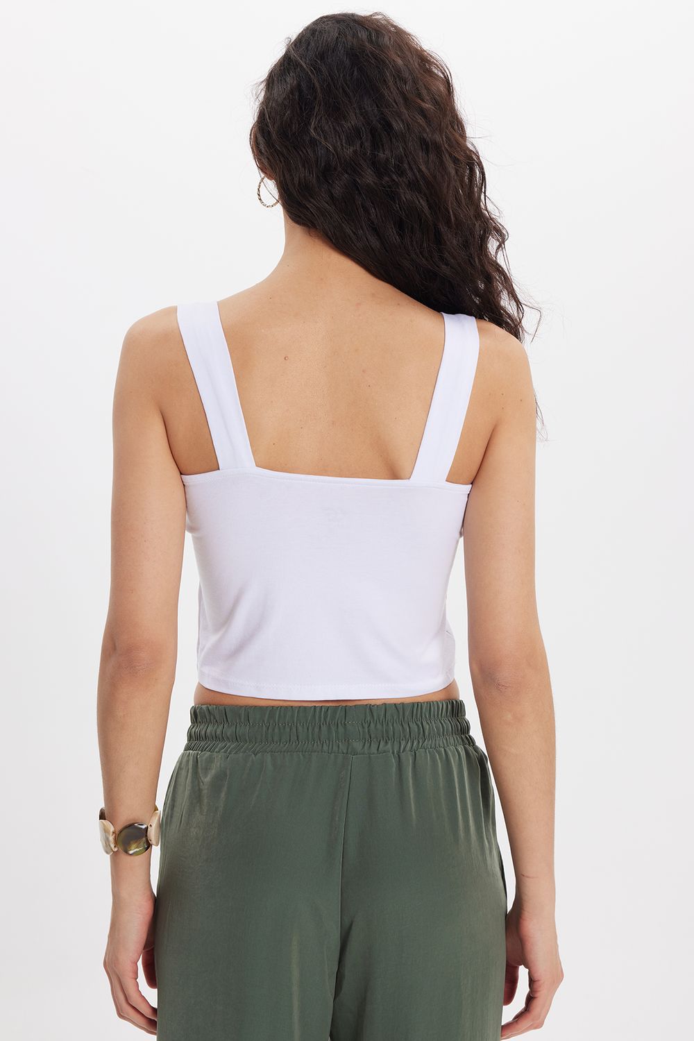 KADIN KALIN ASKI CROP AKS-2656