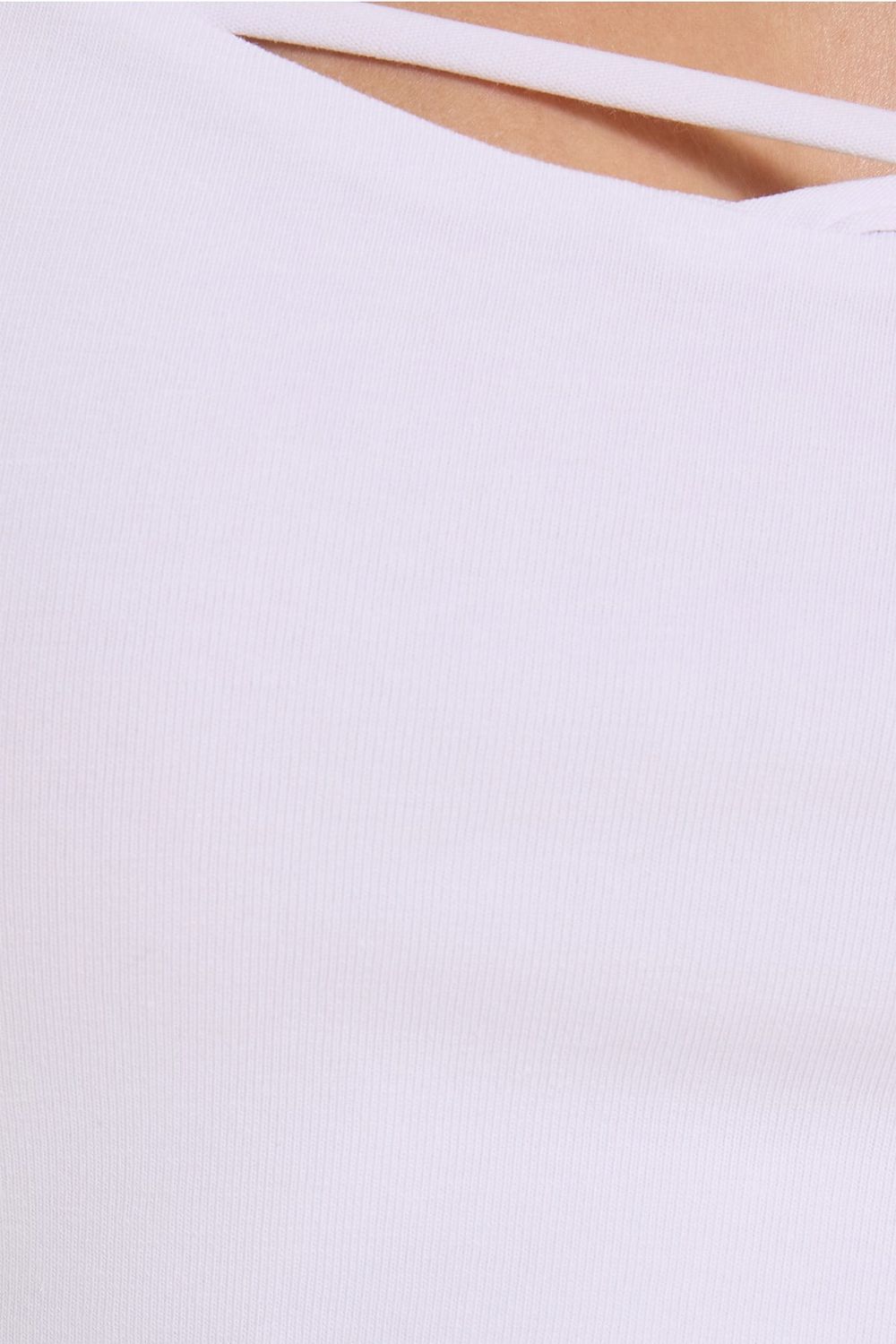 Kadın Slim Fit Dar Kesim Pamuklu İnce Askılı Beyaz Crop Atlet