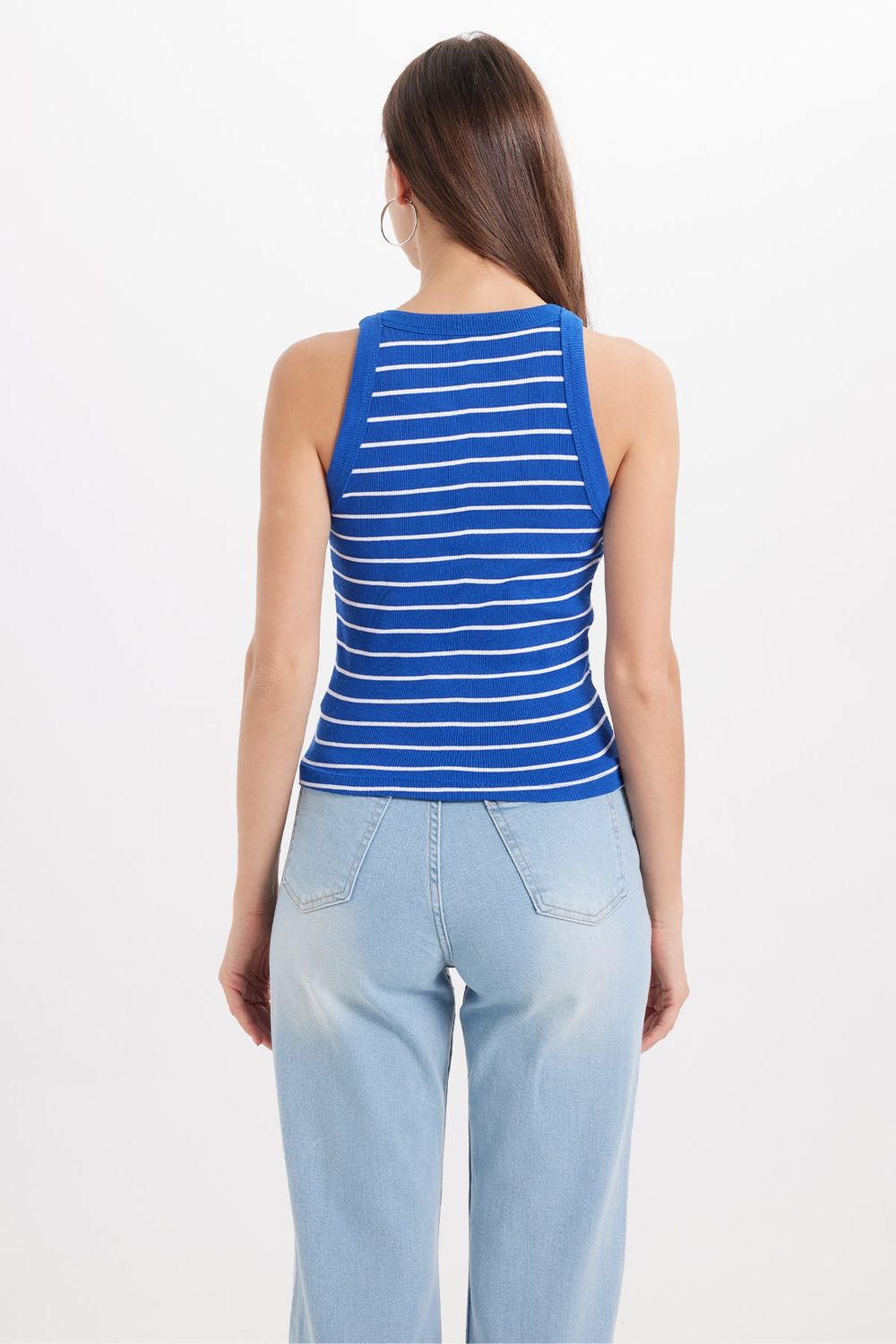 KADIN ASKILI ÇİZGİLİ GF CROP ATLET