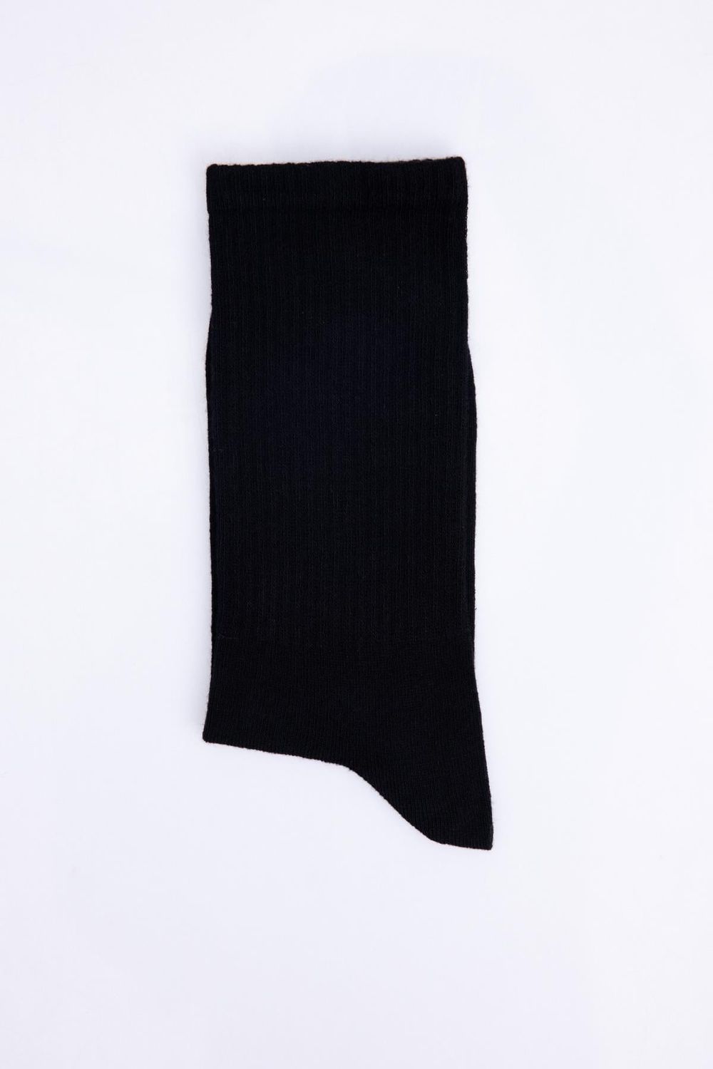 Unisex Çizgili Kolej Siyah Tenis Çorabı