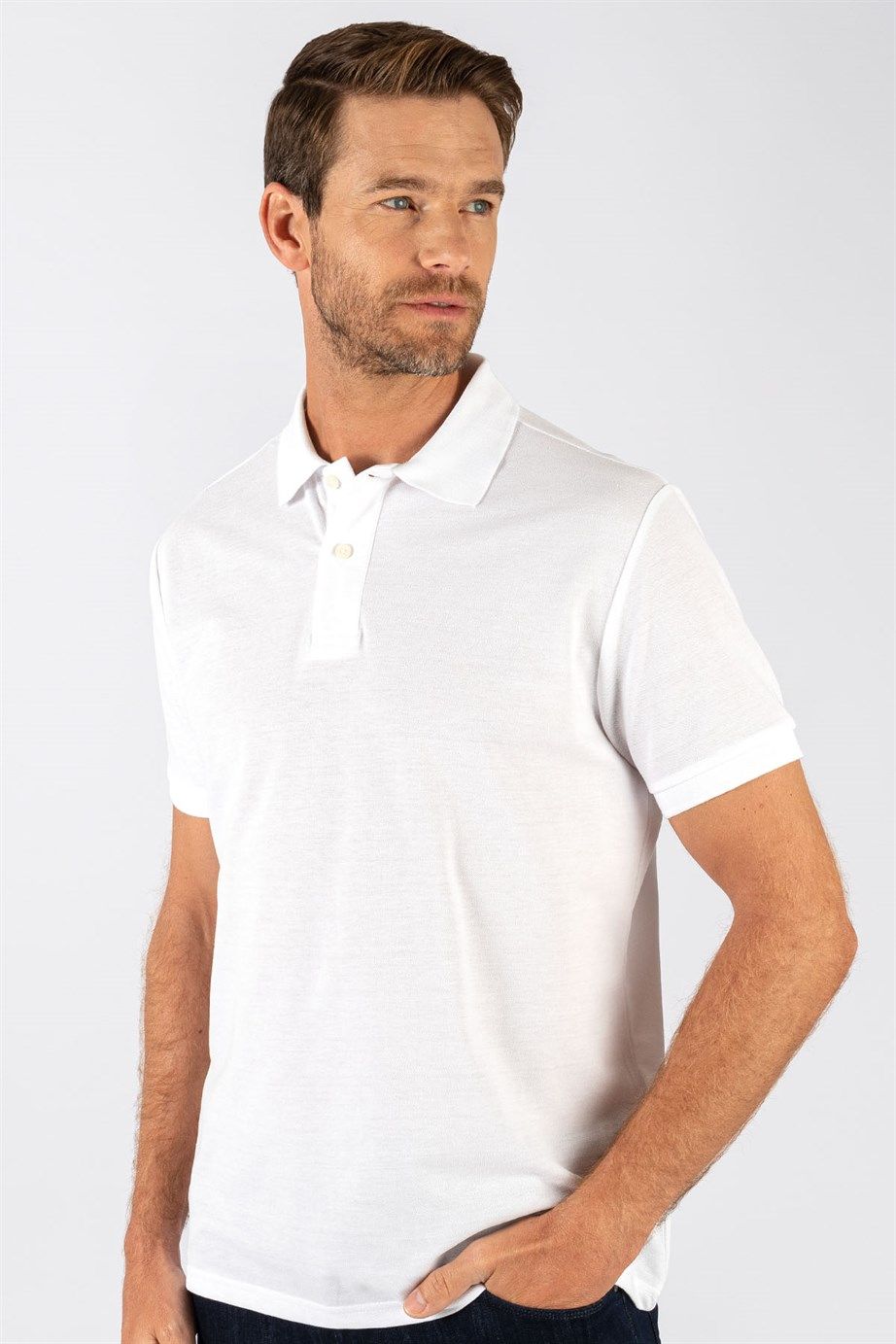 CLASSIC FIT PLAIN PIQUE T-SHIRT 21/22  TİŞÖRT