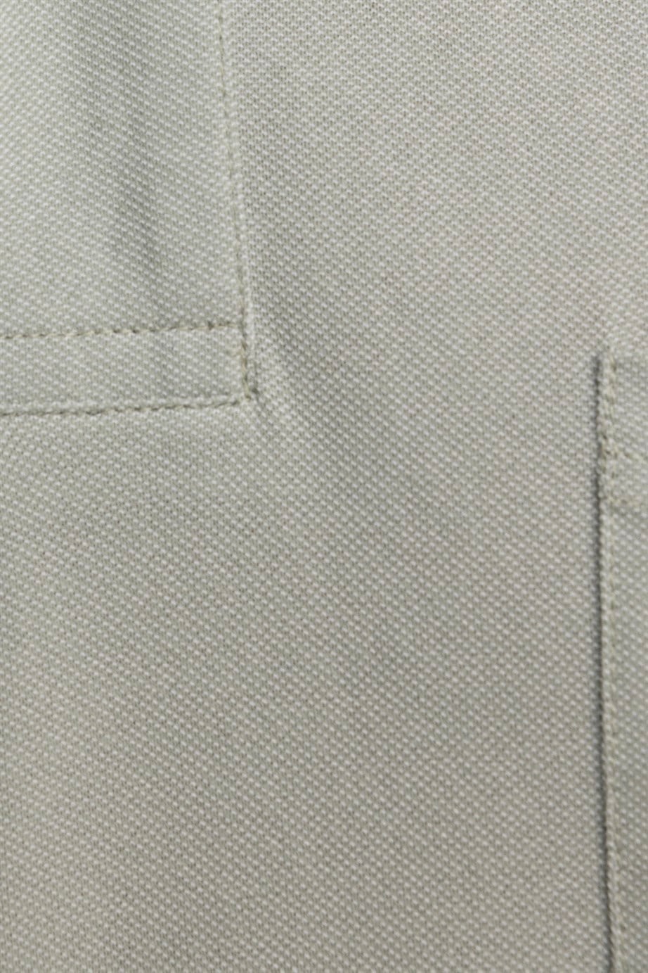 Erkek Polo Yaka Klasik Fit Düz Pamuklu Cepli Pike Tişört