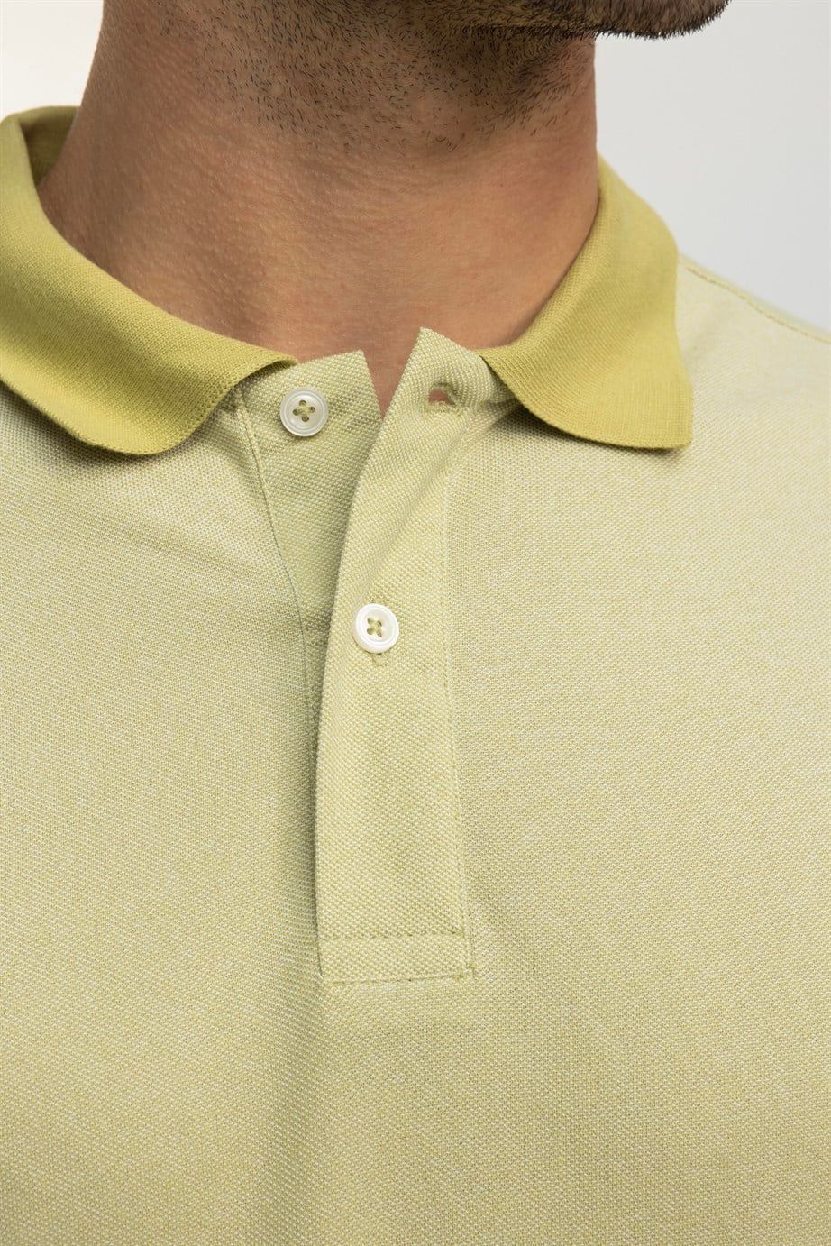 Erkek Polo Yaka Klasik Fit Düz Pamuklu Pike  Tişört