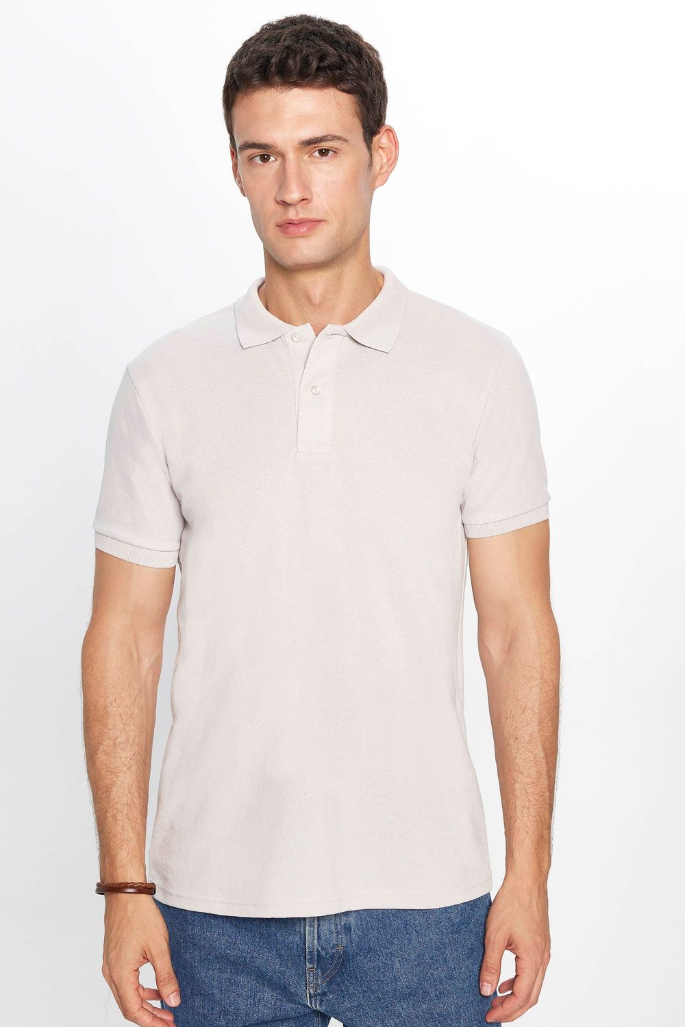 CLASSIC FIT PLAIN PIQUE T-SHIRT 24/25  TİŞÖRT