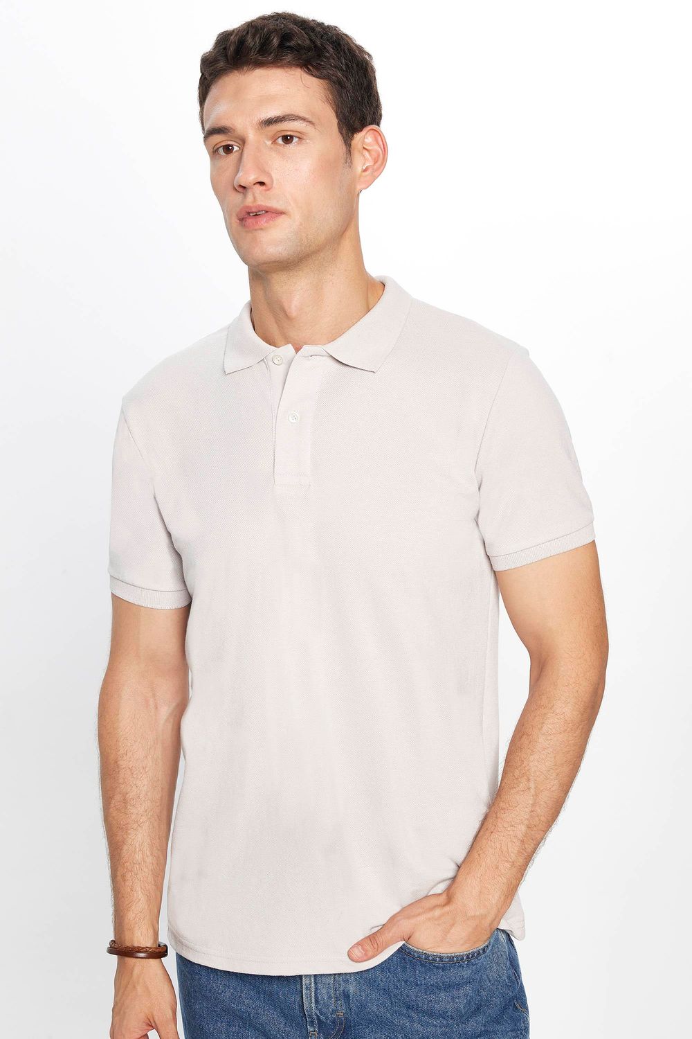 CLASSIC FIT PLAIN PIQUE T-SHIRT 24/25  TİŞÖRT