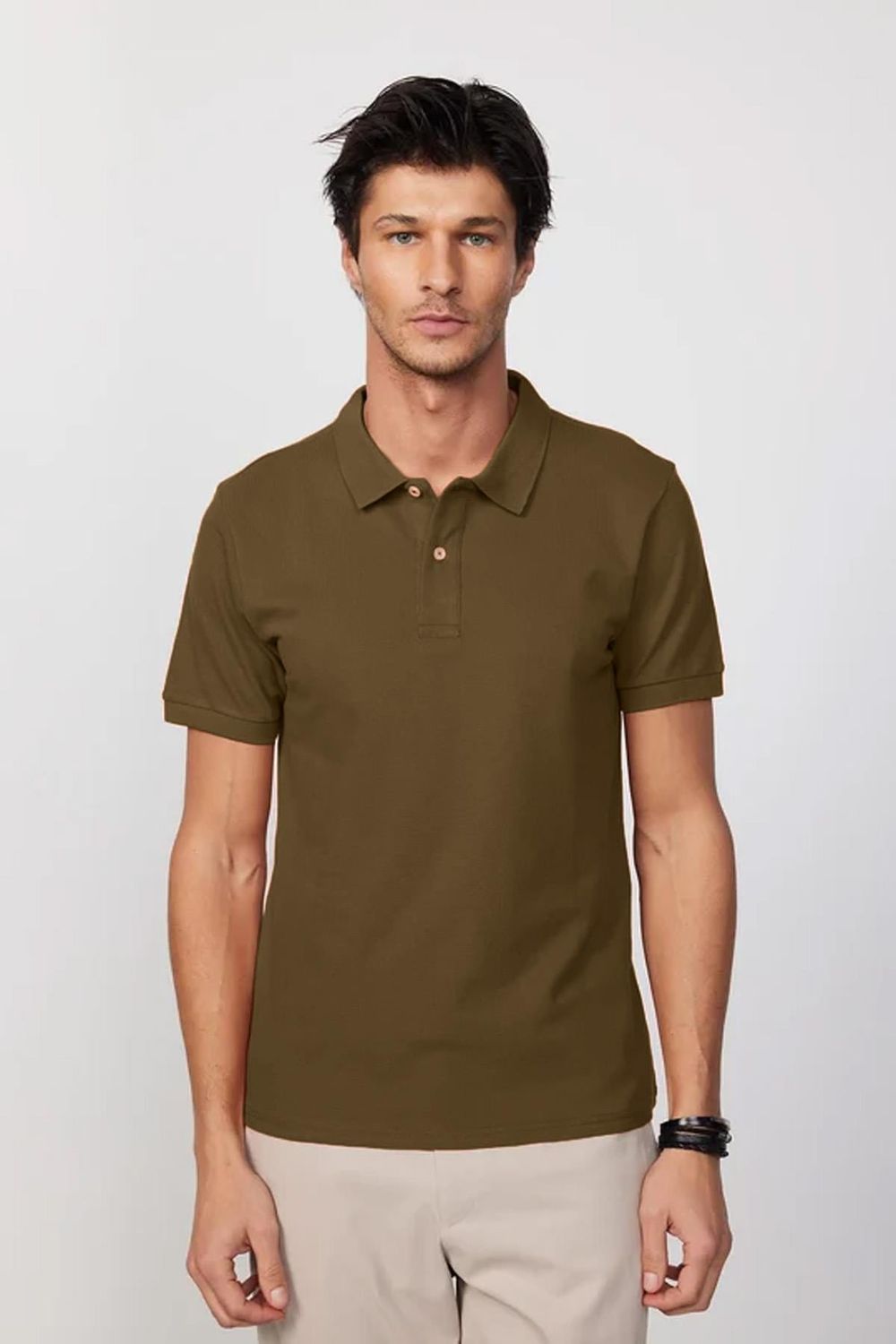 CLASSIC FIT PLAIN PIQUE T-SHIRT 24/25  TİŞÖRT