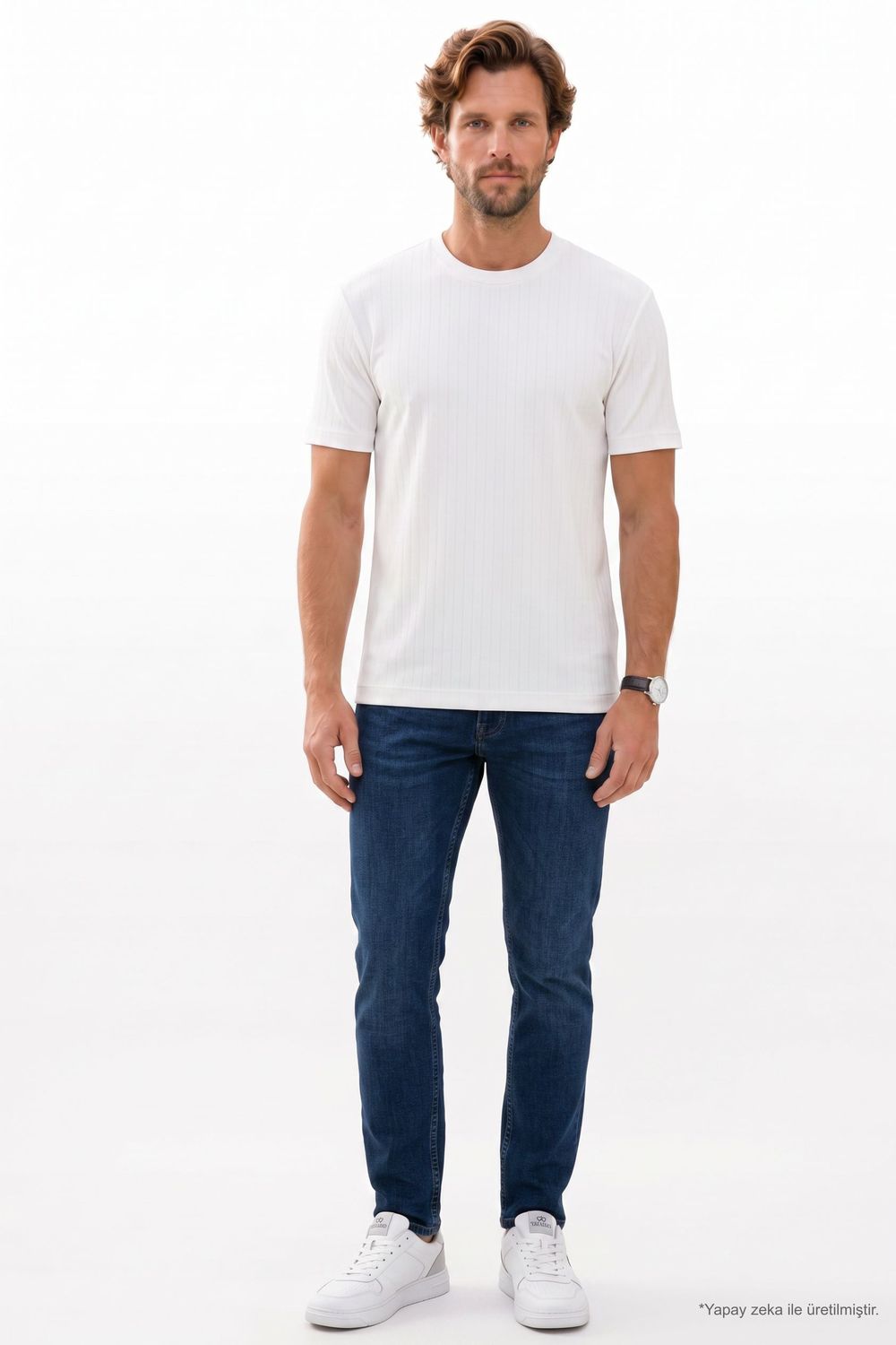 REGULAR FIT SHORT SLV CREW NECK STRIPED OYS  T-SHIRT