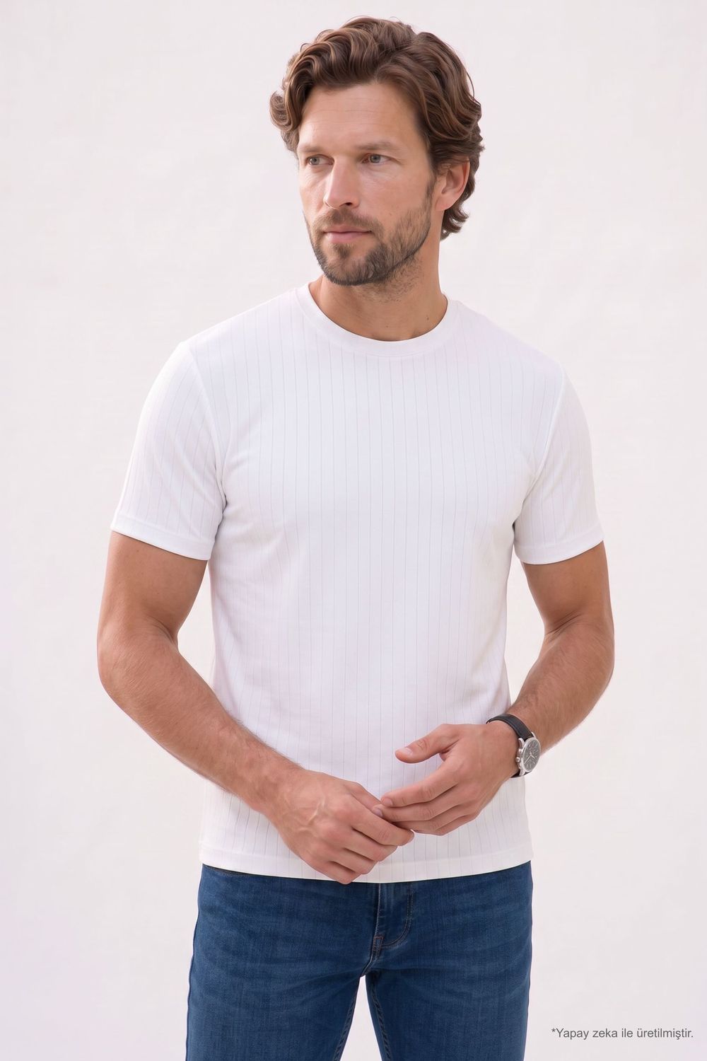 REGULAR FIT SHORT SLV CREW NECK STRIPED OYS  T-SHIRT