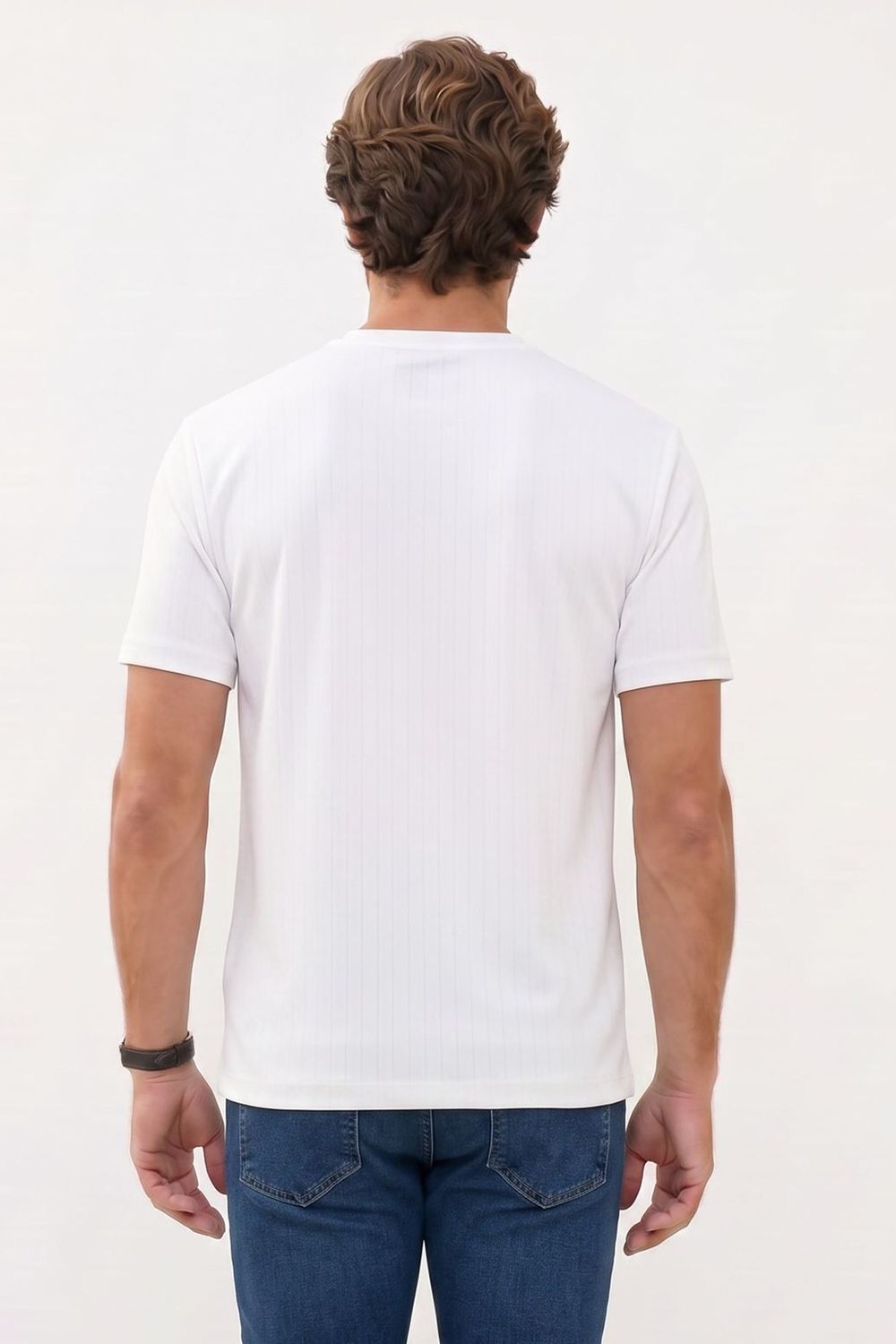 REGULAR FIT SHORT SLV CREW NECK STRIPED OYS  T-SHIRT