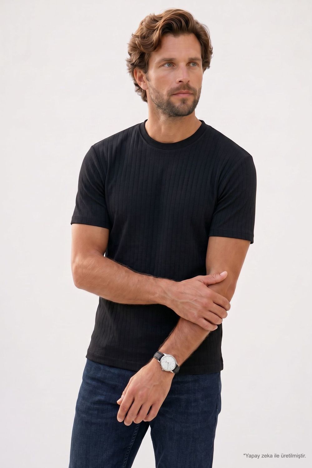 REGULAR FIT SHORT SLV CREW NECK STRIPED OYS  T-SHIRT