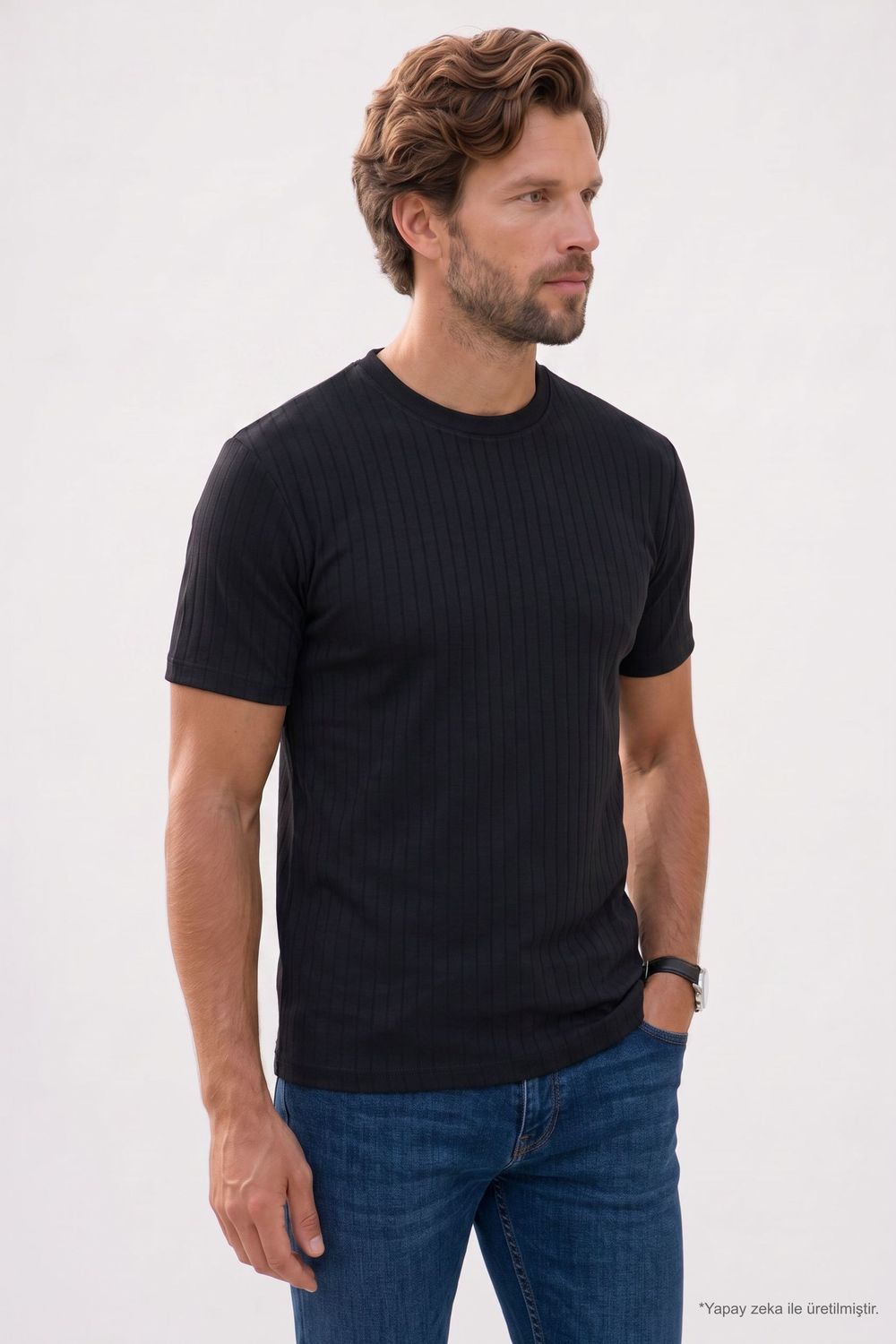 REGULAR FIT SHORT SLV CREW NECK STRIPED OYS  T-SHIRT