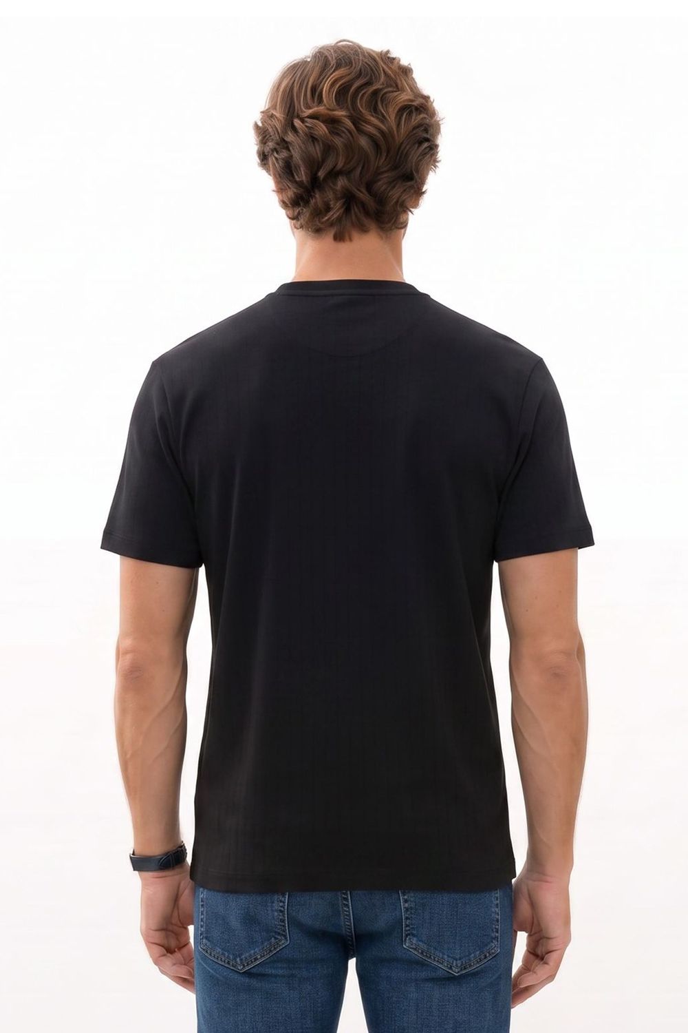 REGULAR FIT SHORT SLV CREW NECK STRIPED OYS  T-SHIRT